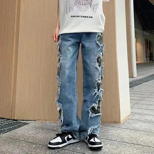 VIBE Stacked Ripped Jeans Size US 32 / EU 48 - 8 Thumbnail