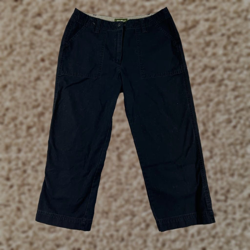 Eddie Bauer Eddie Bauer Women Jeans Black 10 Cotton 5-Pocket Straight Leg Inseam 23 in Zip Belt Loops Regular Size 32" / US 10 / IT 46 - 1 Thumbnail