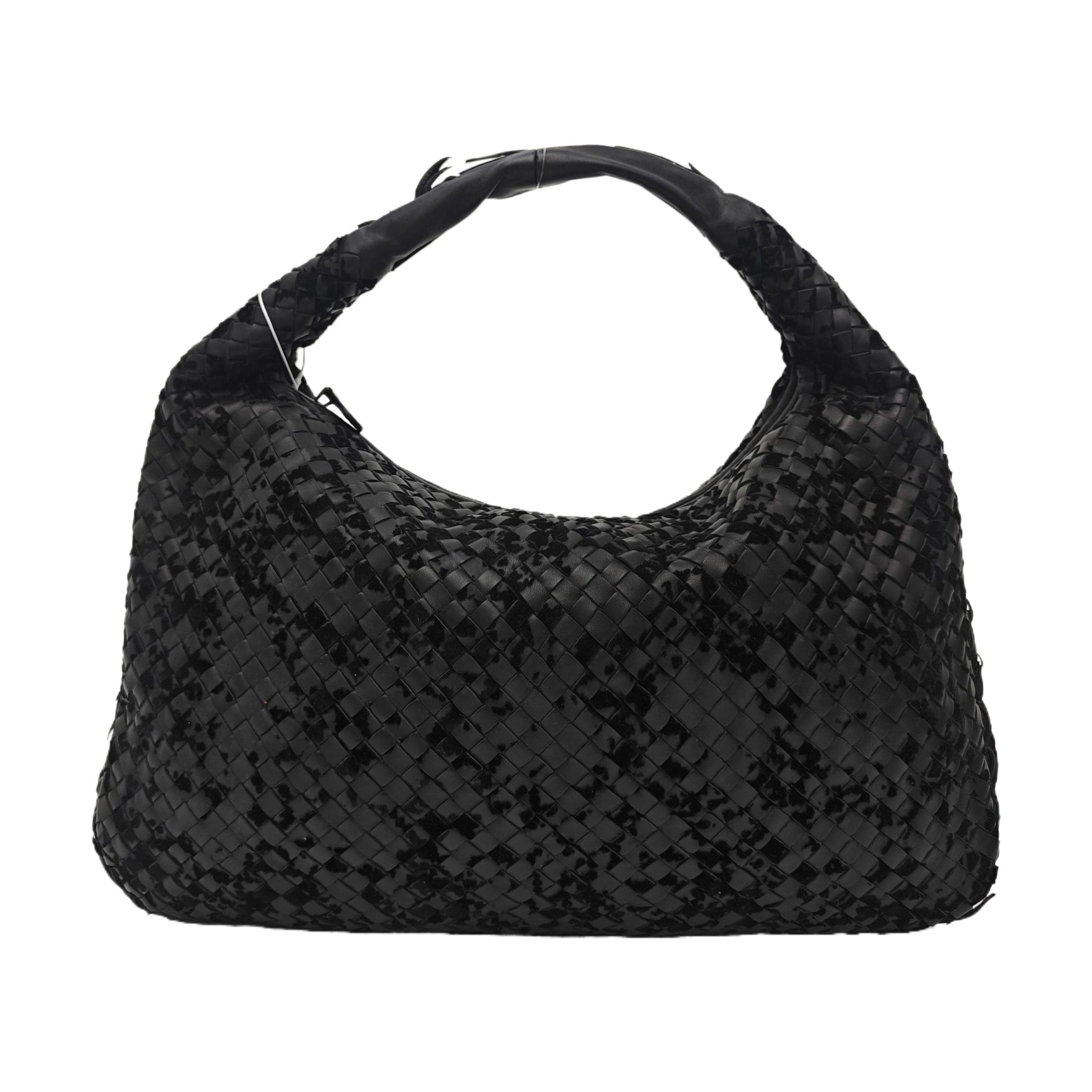 Bottega Veneta Bottega Veneta Intrecciato Black Leather Shoulder Bag Size ONE SIZE - 1 Thumbnail