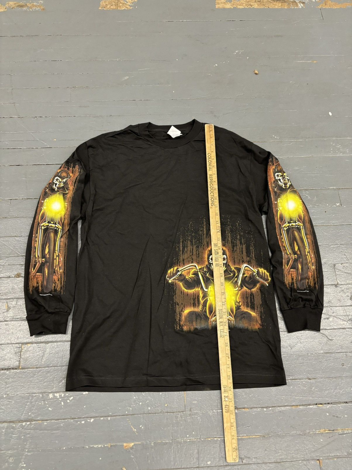 Harley Davidson × Vintage Vintage GSI biker flame tee Y2K Size US L / EU 52-54 / 3 - 6 Thumbnail