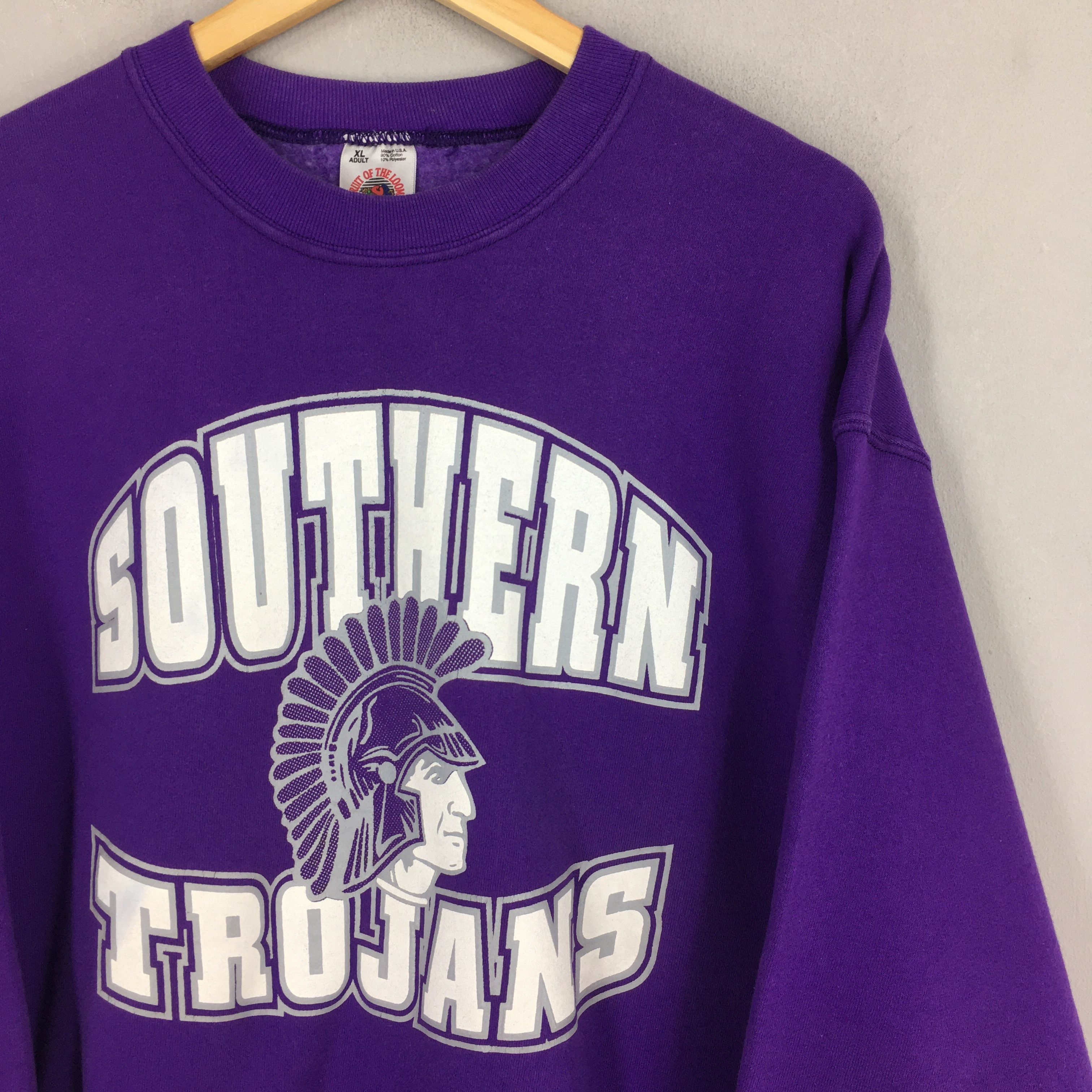 Fruit Of The Loom × NCAA Vintage USC Southern Trojans Football Sweater XLarge Size US XL / EU 56 / 4 - 2 Thumbnail