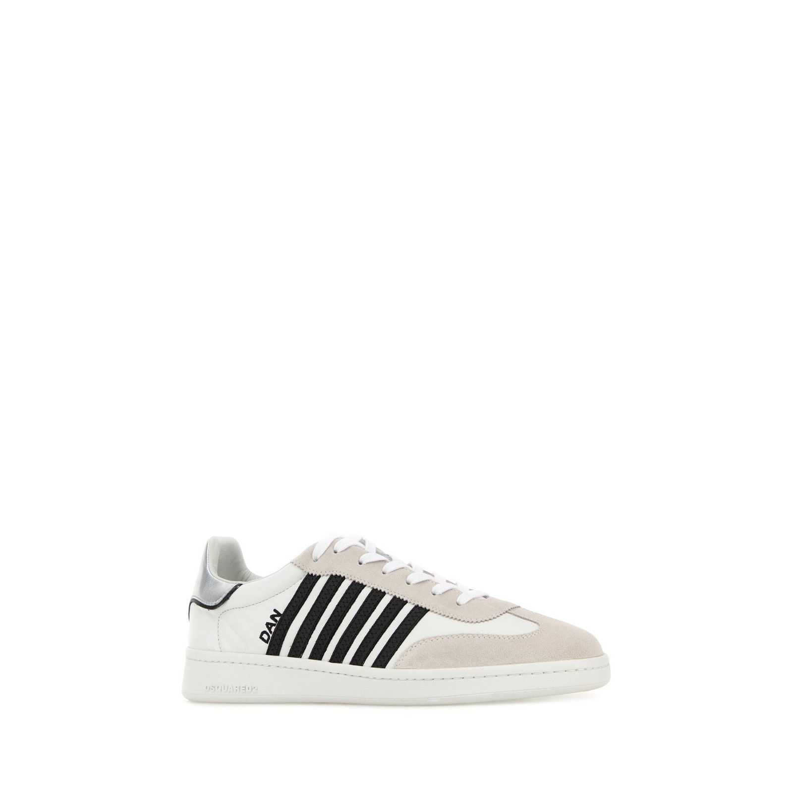 Dsquared2 DSQUARED2 Boxer White Leather Sneakers New And Authentic (Me Size US 10 / EU 43 - 4 Thumbnail