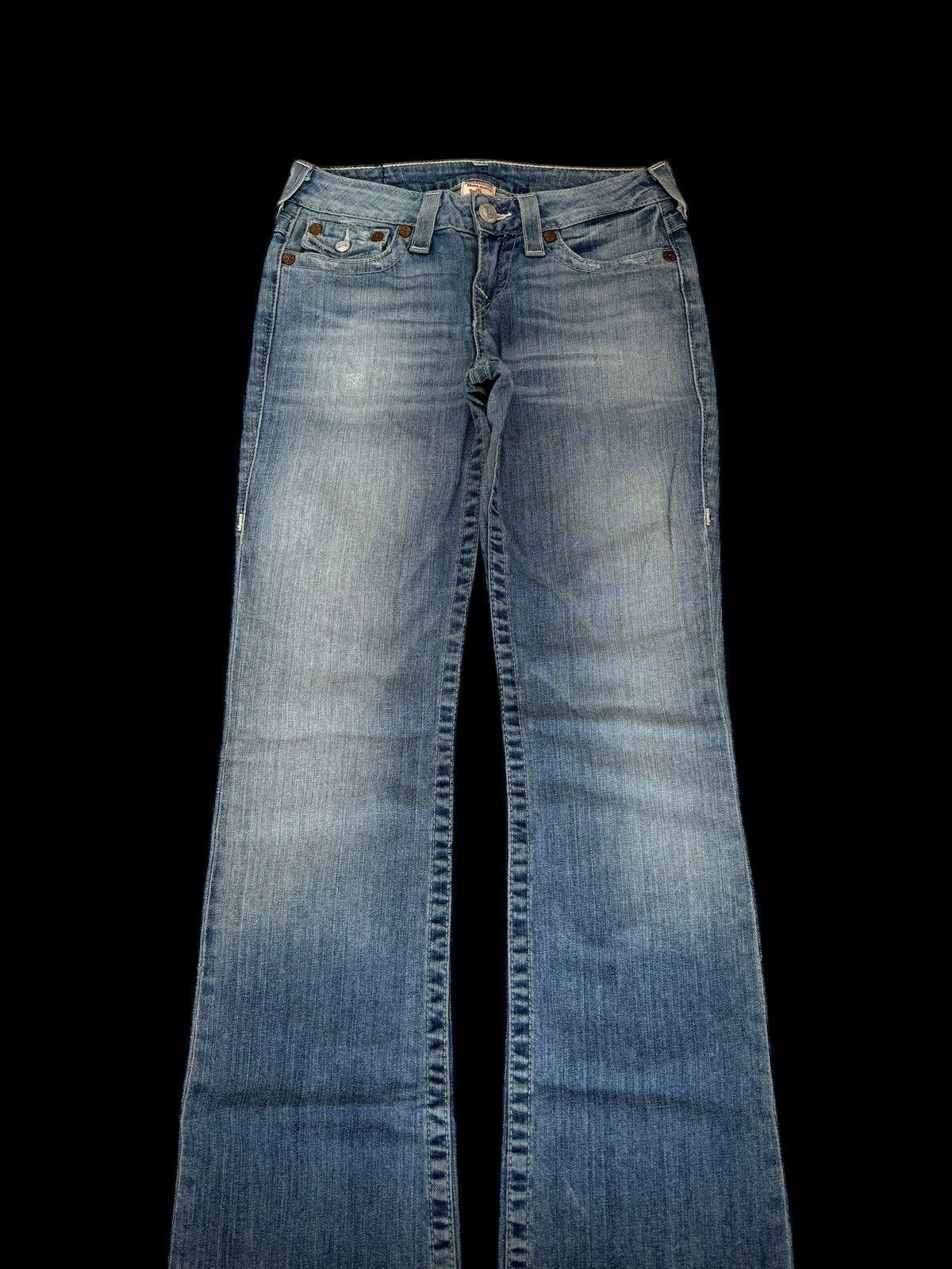True Religion True Religion Washed Flared Bootcut Denim Jeans Hi-Rise Boot Size 26" / US 2 / IT 38 - 6 Thumbnail