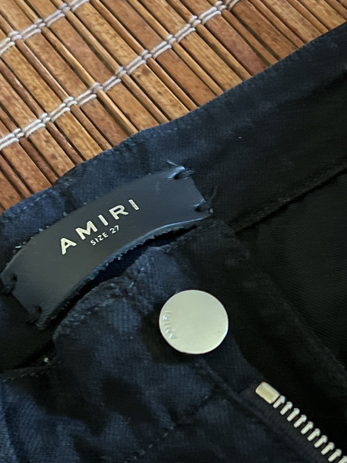 Amiri Mike Amiri Black Cargo Denim Tapered jeans with pockets Size 27" / US 4 / IT 40 - 9 Thumbnail