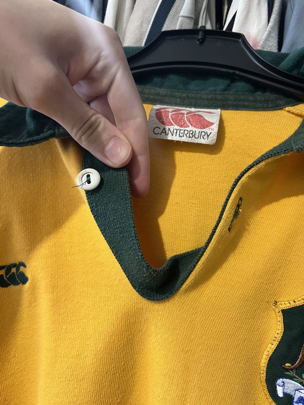 Canterbury of New Zealand × Vintage 1980s VINTAGE CANTERBURY OF AUSTRALIA COTTON RUGBY SHIRT Size US M / EU 48-50 / 2 - 8 Thumbnail