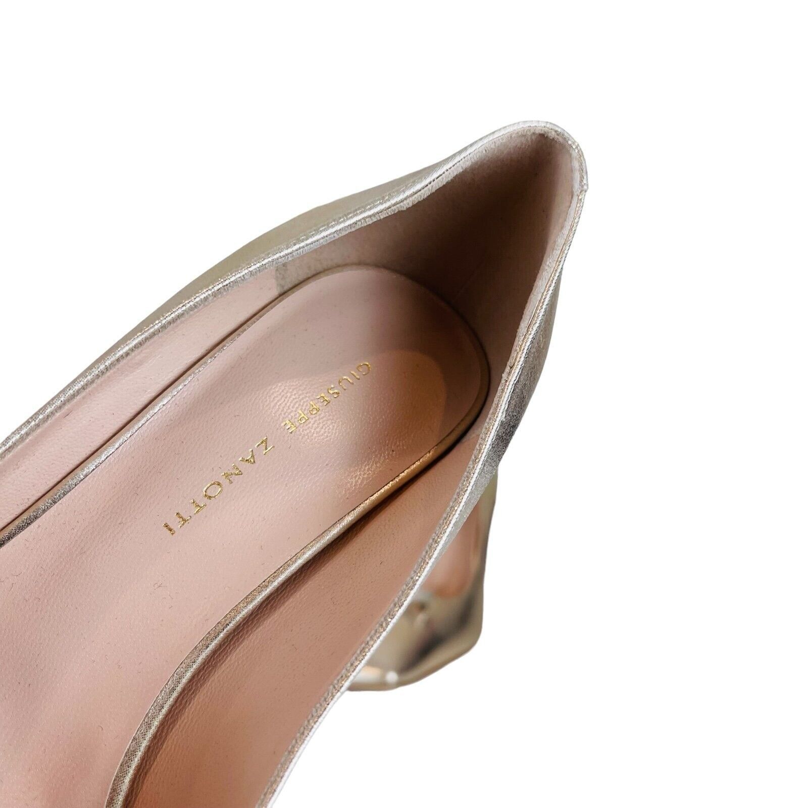 Giuseppe Zanotti Giuseppe Zanotti Kurtney Platinum Pumps Heels Size US 8.5 / IT 38.5 - 6 Thumbnail