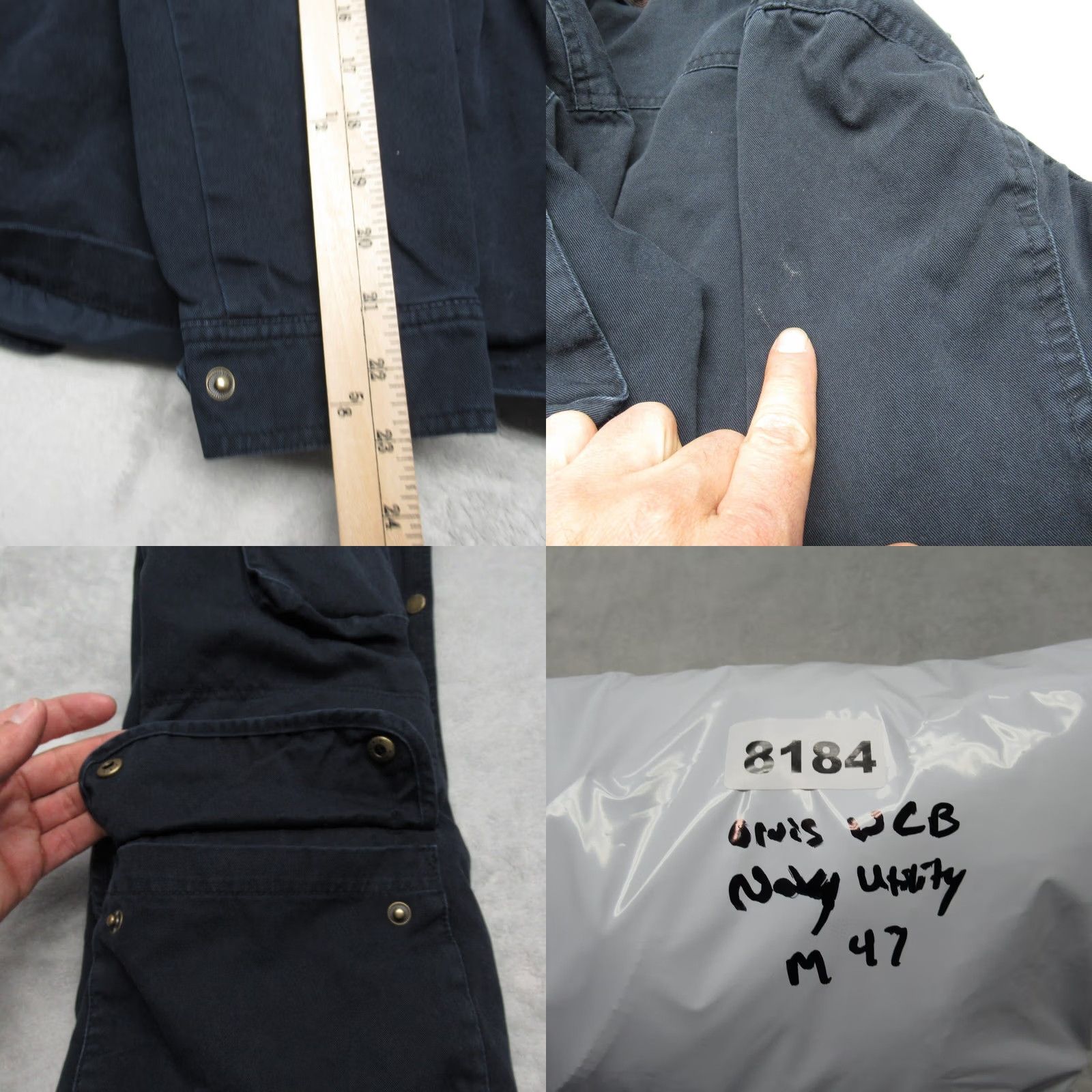 Orvis Orvis Waxed Cotton Field Jacket Women Small Navy Chore Buckle Neck Cargo Vintage Size S / US 4 / IT 40 - 10 Thumbnail
