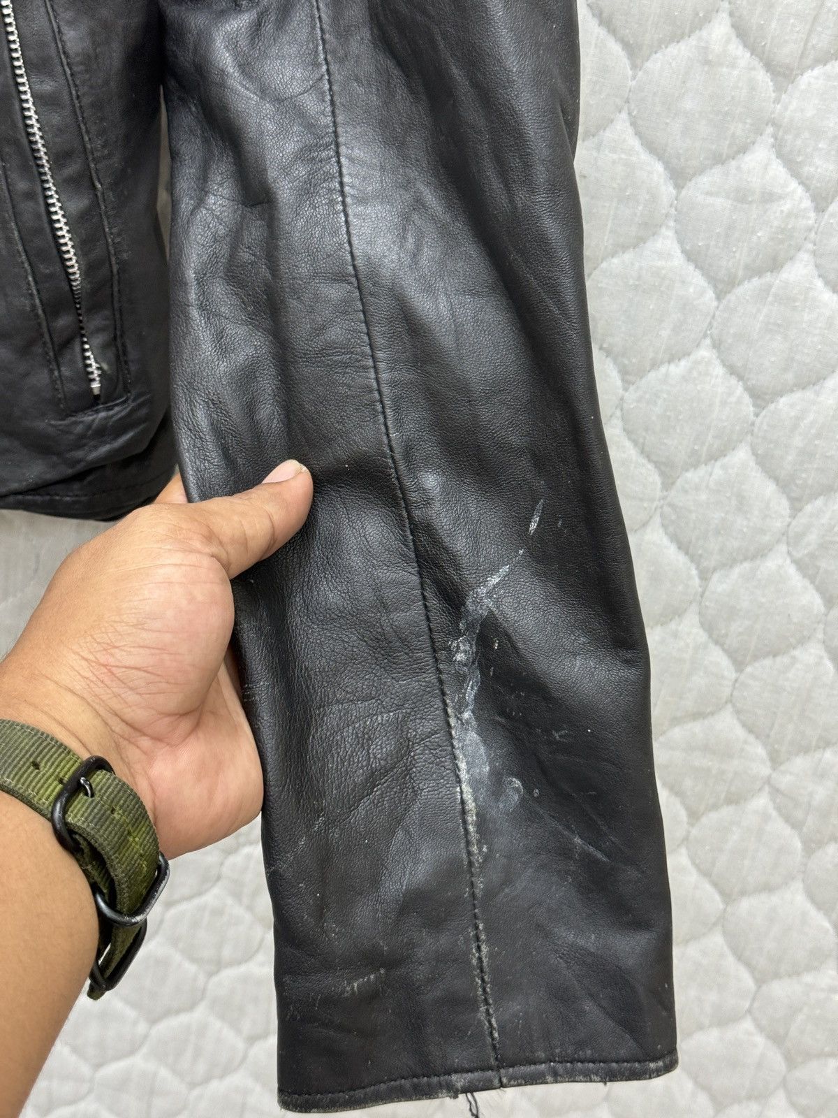 Avirex 🔥🔥🔥STEALS AVIREX VARSITY RACING LEATHER JACKET Size M / US 6-8 / IT 42-44 - 18 Thumbnail