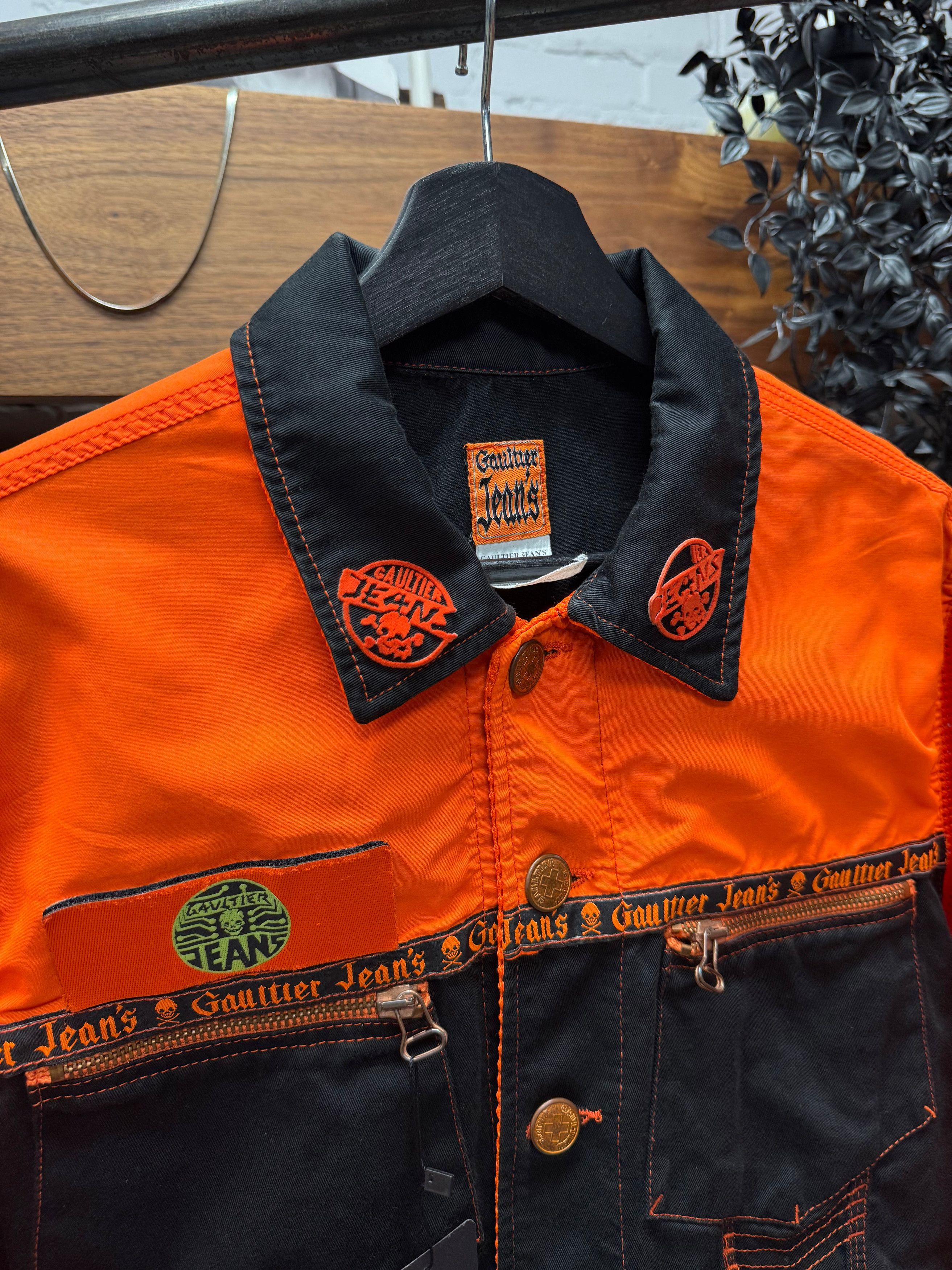 Jean Paul Gaultier Vintage 90s Jean Paul Gaultier Mesh Hybrid Trucker Jacket Size US M / EU 48-50 / 2 - 2 Thumbnail