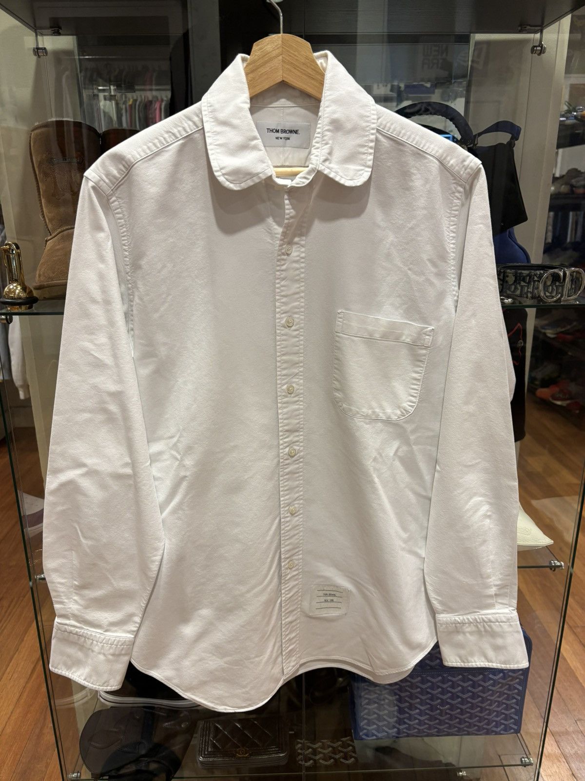 Thom Browne Thom Browne White Button Up Shirt Size US L / EU 52-54 / 3 - 1 Thumbnail