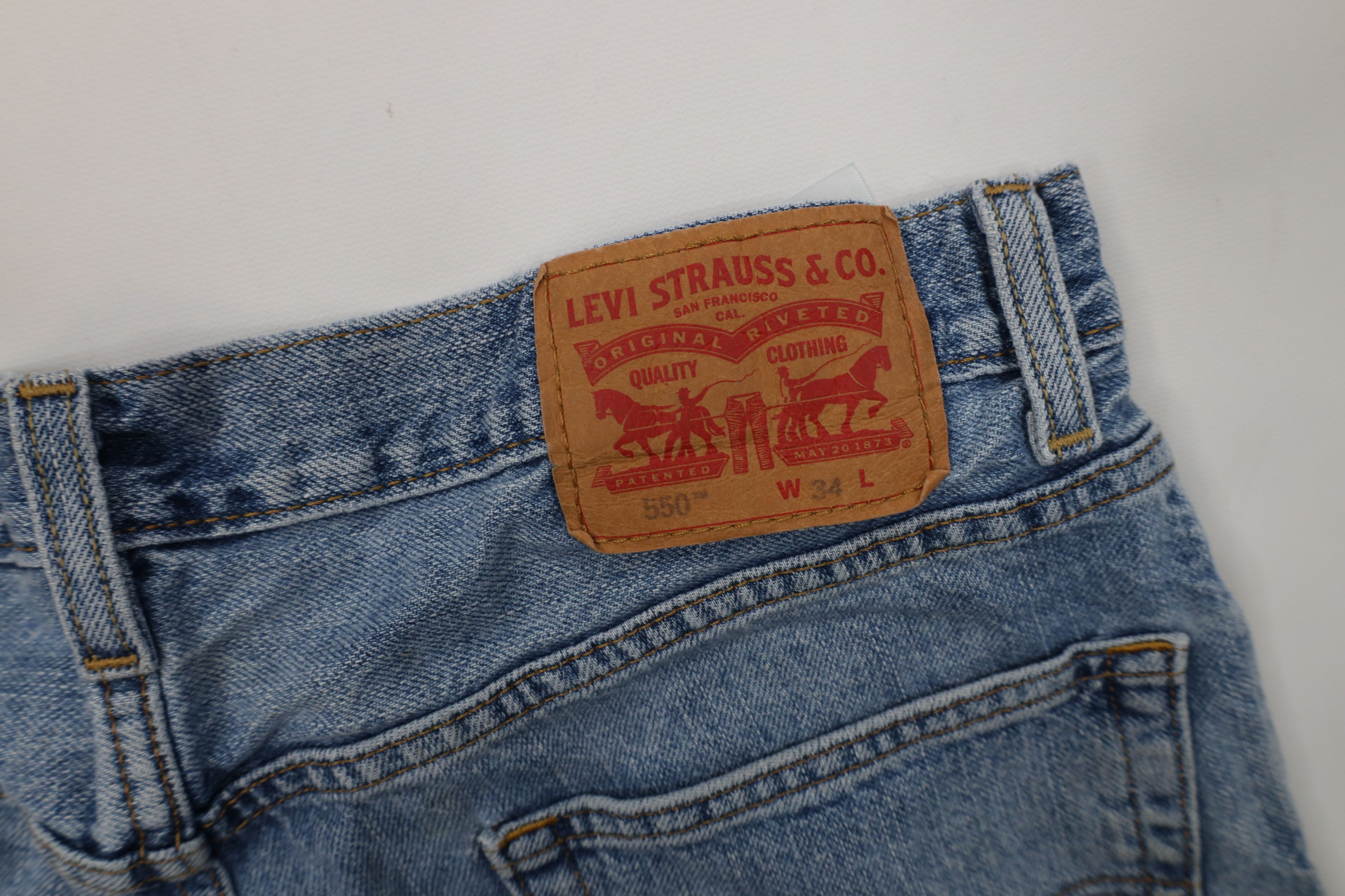 Levi's Vintage Y2K Levis 550 Fit Denim Jean Shorts Jorts Blue Size US 34 / EU 50 - 14 Thumbnail