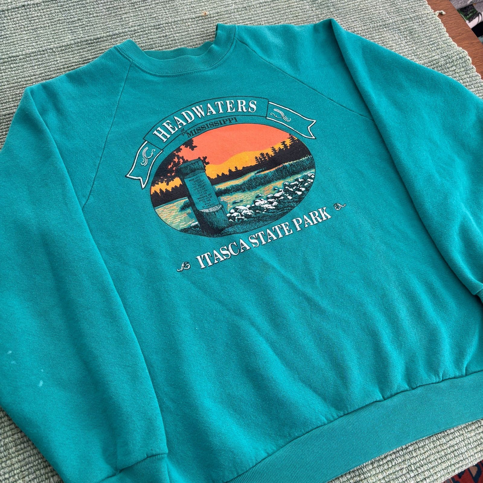 Fruit Of The Loom × Vintage Vintage 90s Minnesota State Park sweatshirt size L Size US L / EU 52-54 / 3 - 4 Thumbnail