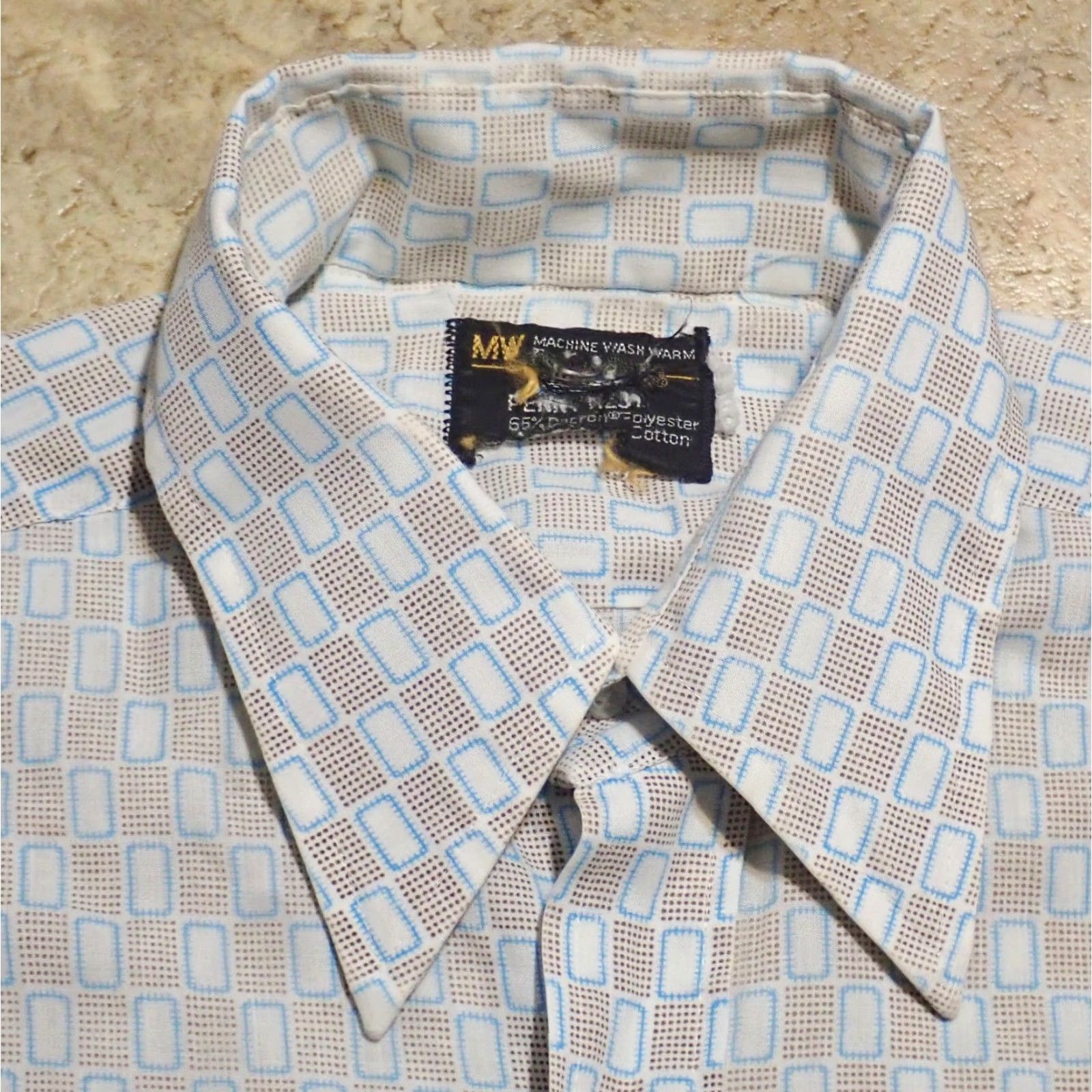 JCPenney VINTAGE JC Penney Rockabilly Disco Shirt Mens M 1970s Vintage M Size US M / EU 48-50 / 2 - 3 Thumbnail