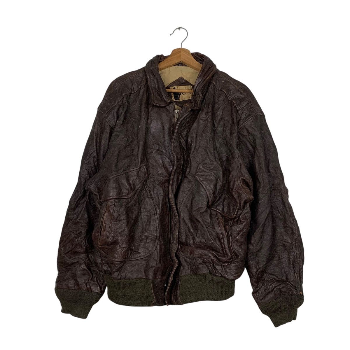 Japanese Brand Japanese Brand Rage Military Leather Jacket Size US L / EU 52-54 / 3 - 1 Thumbnail