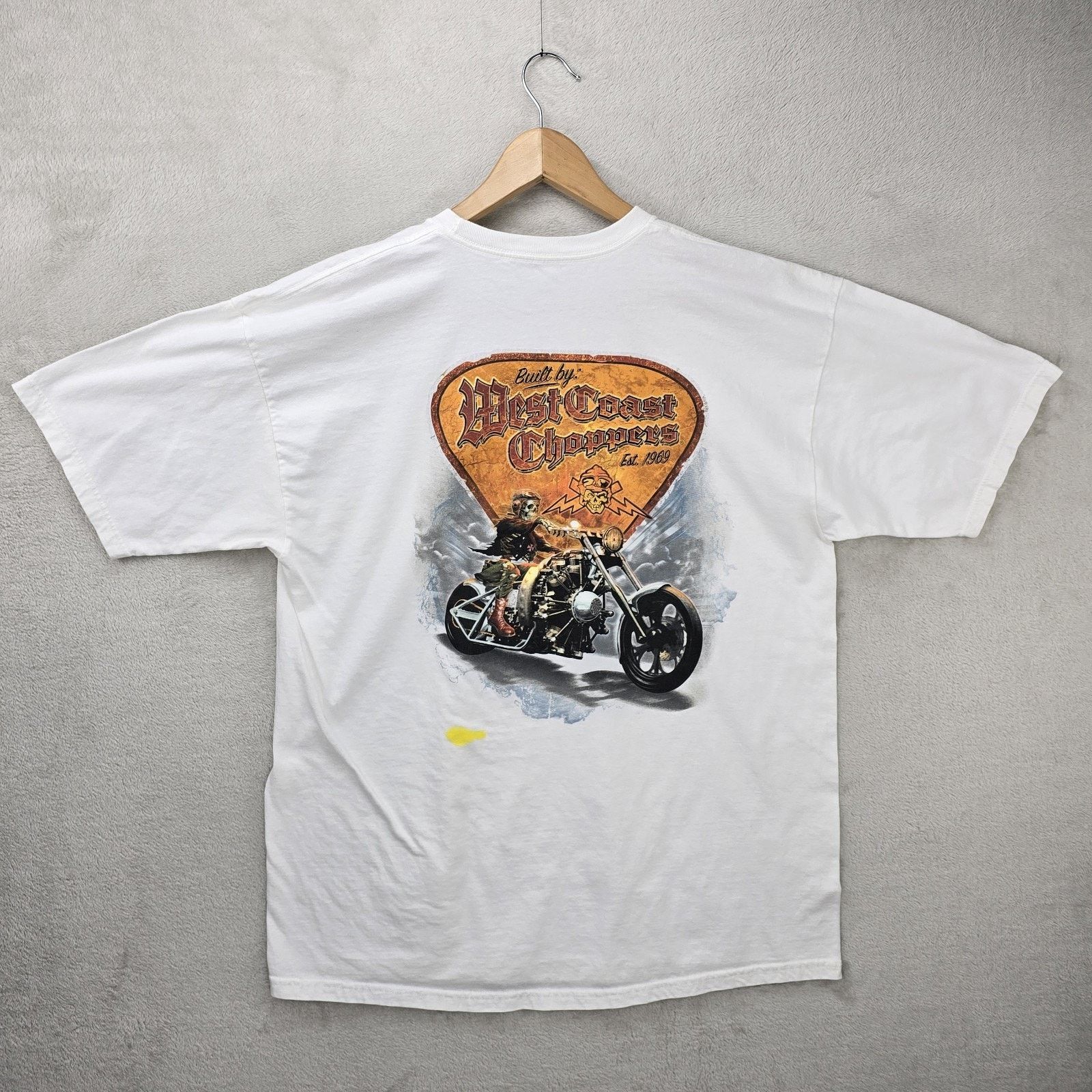 Other Vintage West Coast Choppers Shirt Mens XL Skeleton Biker Y2K Size US XL / EU 56 / 4 - 7 Thumbnail