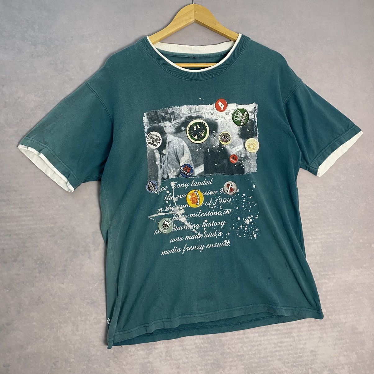 If Six Was Nine × Santa Cruz Skateboards × Tony Hawk Tony Hawk logo & script tshirt Size US L / EU 52-54 / 3 - 1 Thumbnail