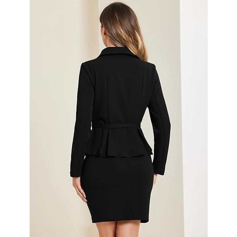 & Other Stories Two Pieces Suits for Women's Business Peplum Blazer Jacket Size M / US 6-8 / IT 42-44 - 3 Thumbnail