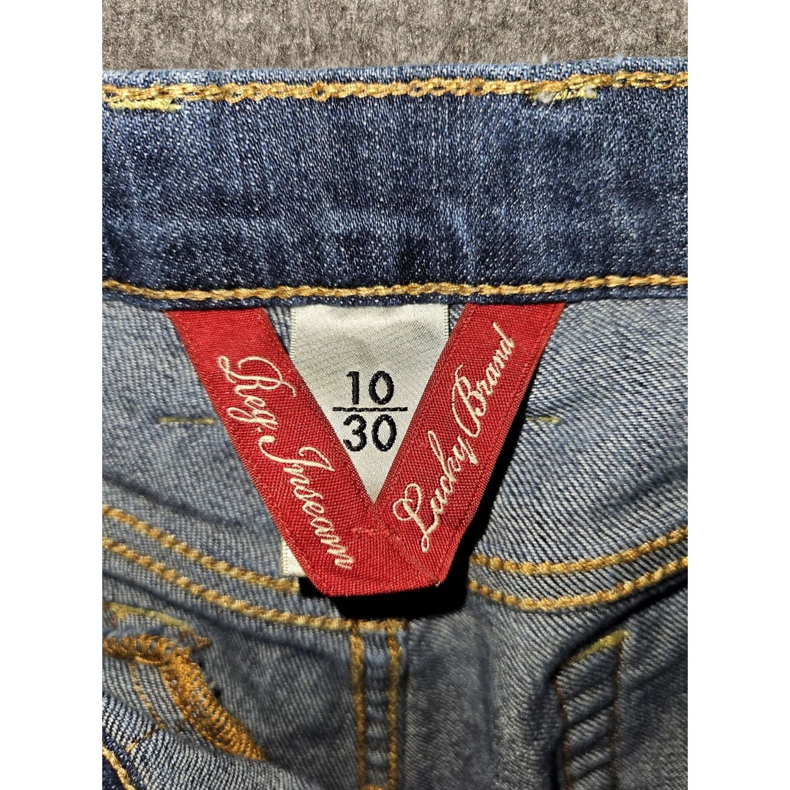 Lucky Brand Lucky Brand Jeans Womens 10 Blue Easy Rider Bootcut Stretch Denim 30 Inseam Size 32" / US 10 / IT 46 - 2 Thumbnail