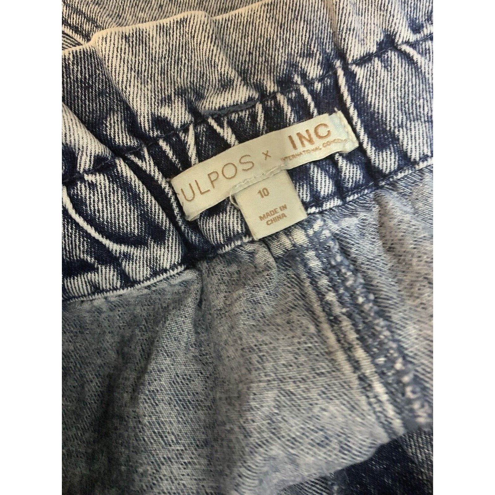 Other CULPOS X INC Paper Bag Waist Acid Wash Jeans Size 10 NWT Size 32" / US 10 / IT 46 - 12 Thumbnail