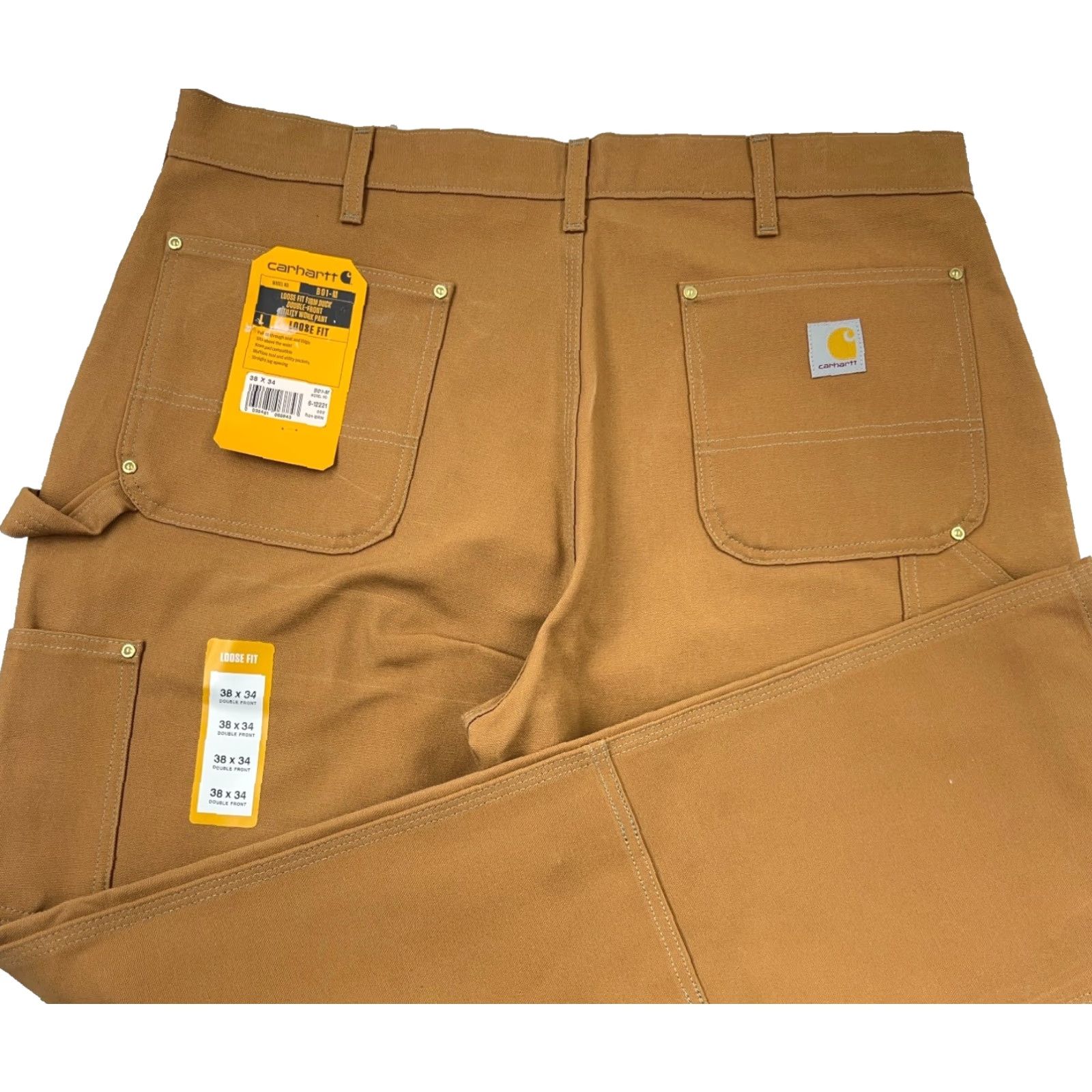 Carhartt Carhartt Pants Men 38x34 Brown Loose Fit Duck Canvas Double Knee USA Baggy 90s Workwear B01 Size US 38 / EU 54 - 2 Thumbnail
