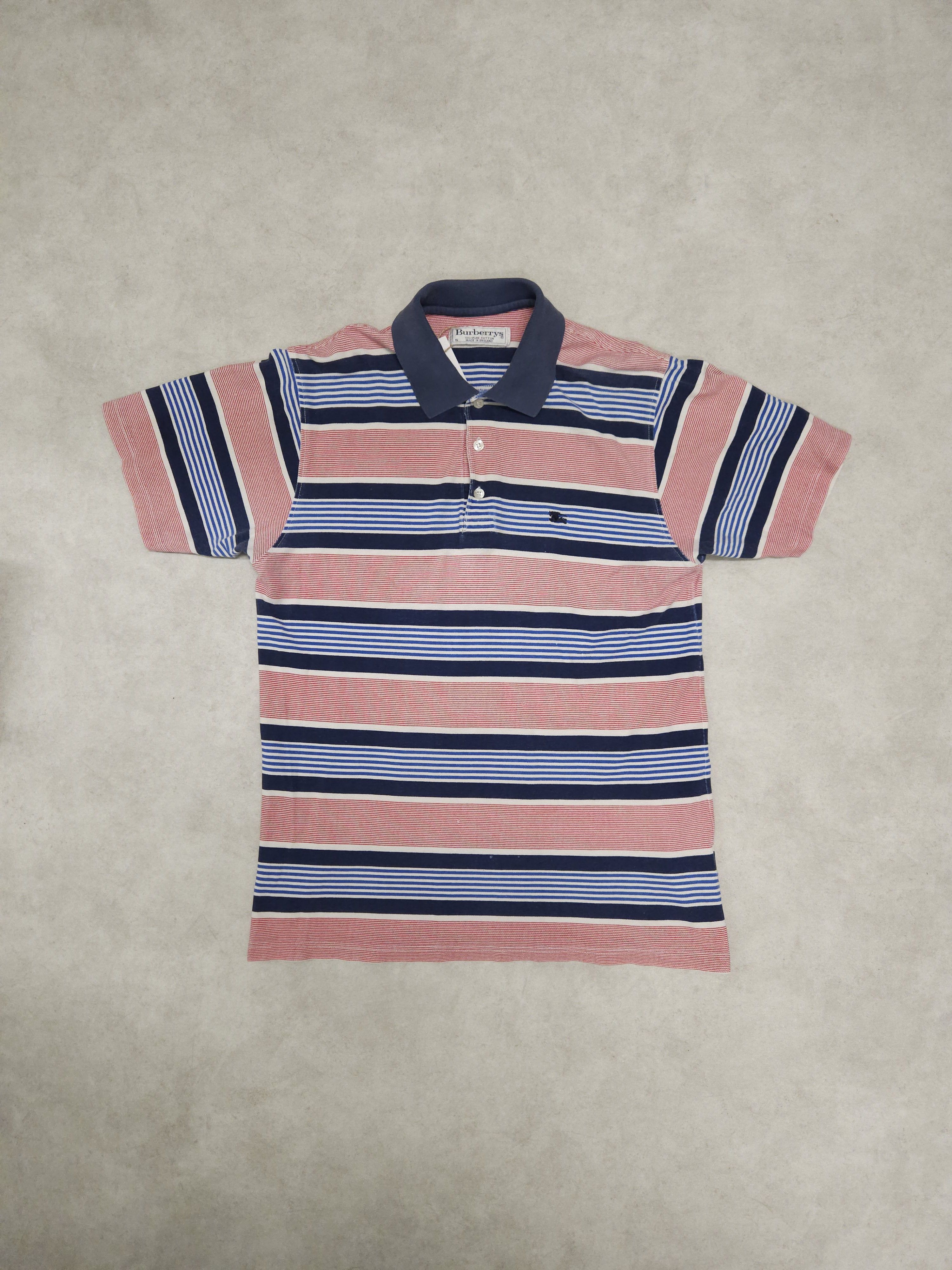 Burberry Vintage burberry striped polo shirt Size US S / EU 44-46 / 1 - 1 Thumbnail