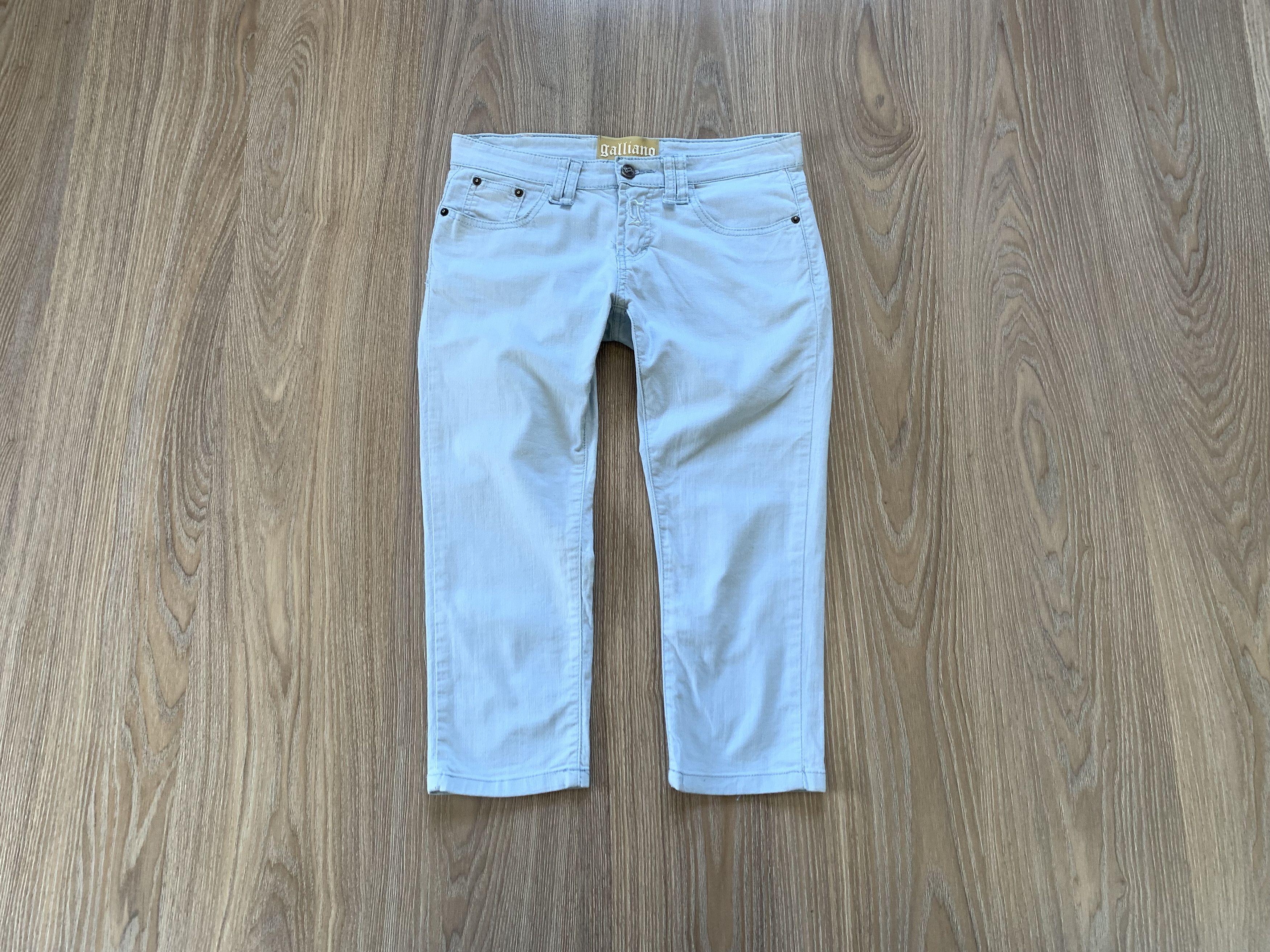 Designer John Galliano Vintage Blue Jeans Size 28" / US 6 / IT 42 - 1 Thumbnail