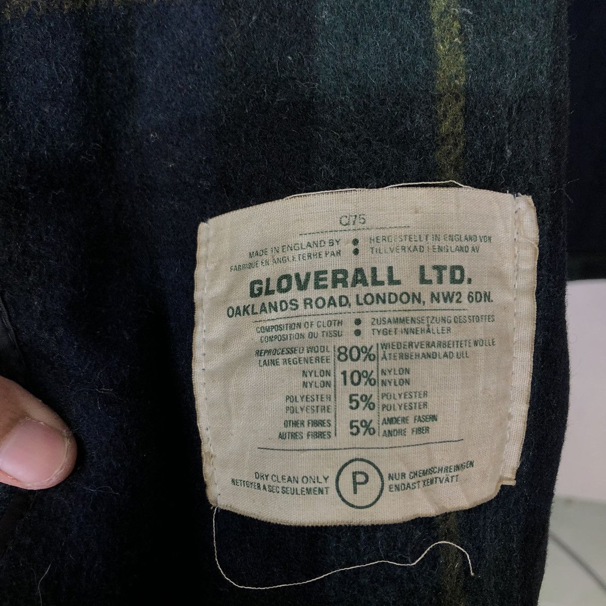 Gloverall VINTAGE LONG WOOL JACKET TARTANEER GLOVERALL ENGLAND Size US M / EU 48-50 / 2 - 14 Thumbnail