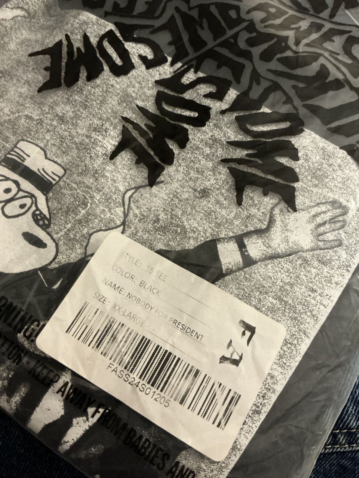Fucking Awesome NOBODY FOR PRESIDENT TEE Size US XXL / EU 58 / 5 - 4 Thumbnail