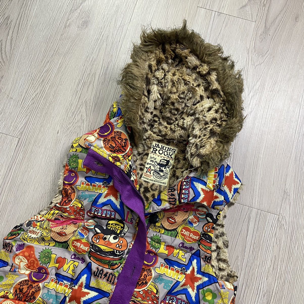Japanese Brand 2000s Jamming Rock Faux Fur Ghoosedown Vest Size US M / EU 48-50 / 2 - 3 Thumbnail