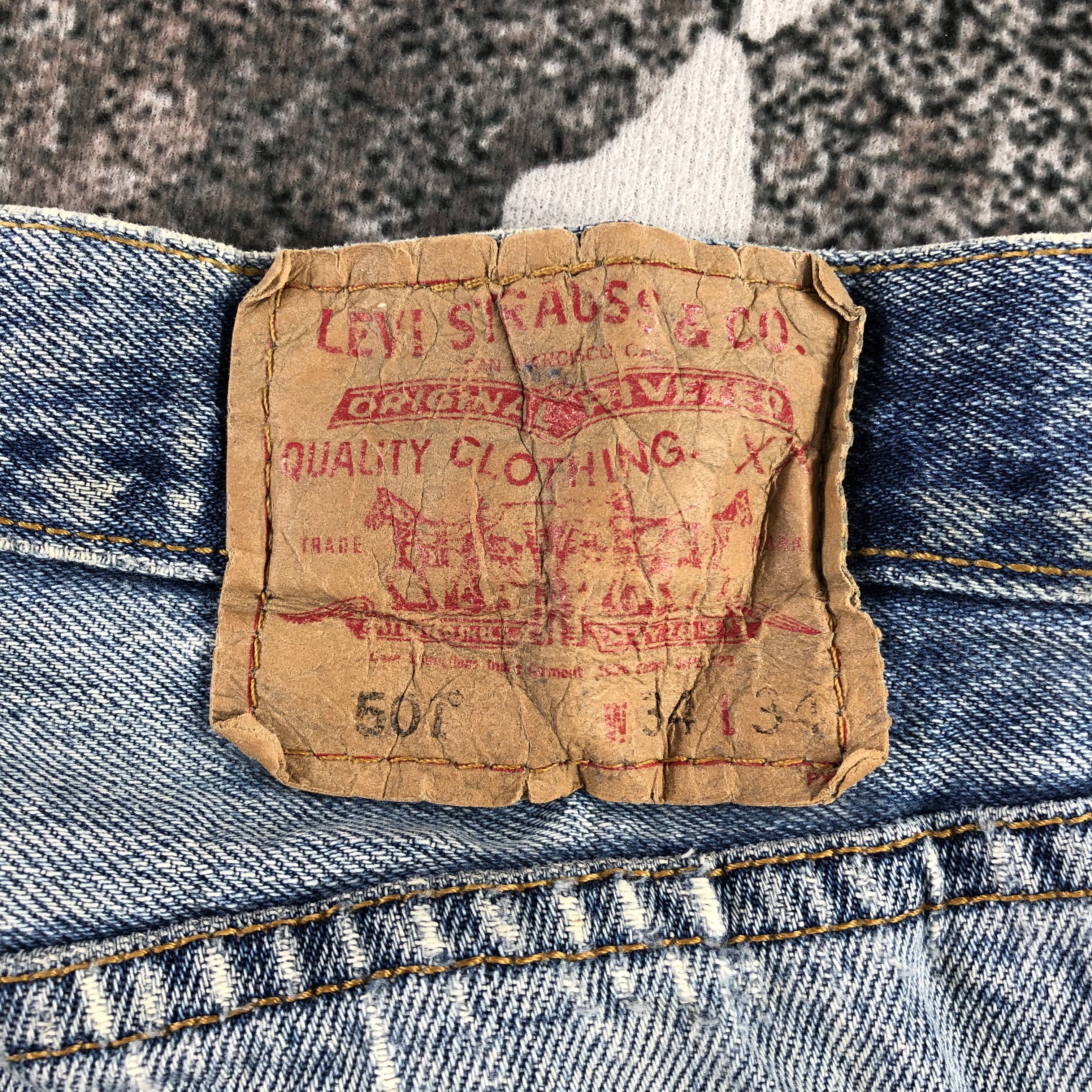 Levi's Vintage Levis 501 Jeans Dirty Wash Denim Kj1412 Size US 34 / EU 50 - 5 Thumbnail