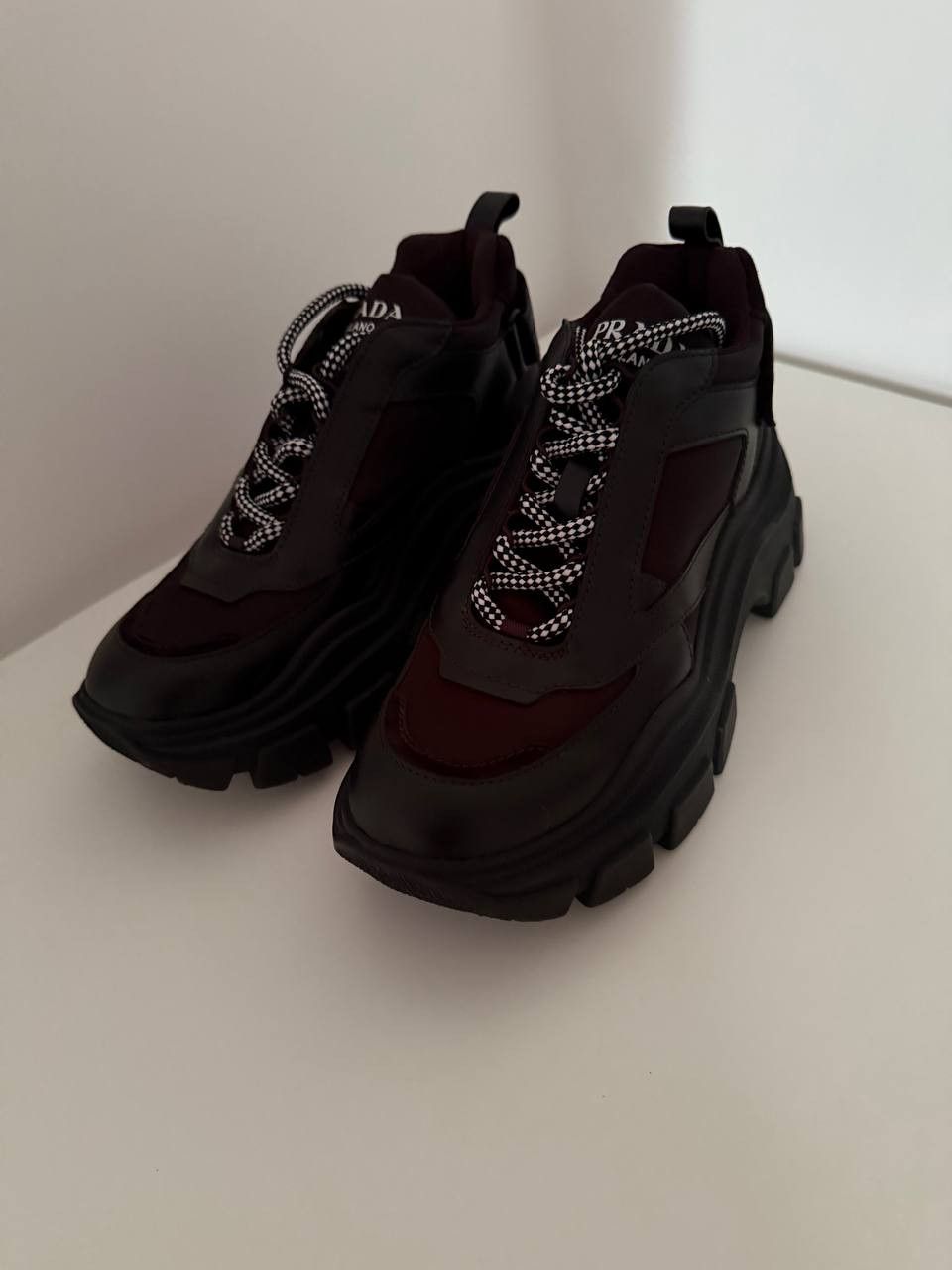Prada Prada Monolith Leather & Nylon Boots Size US 8.5 / IT 38.5 - 4 Thumbnail
