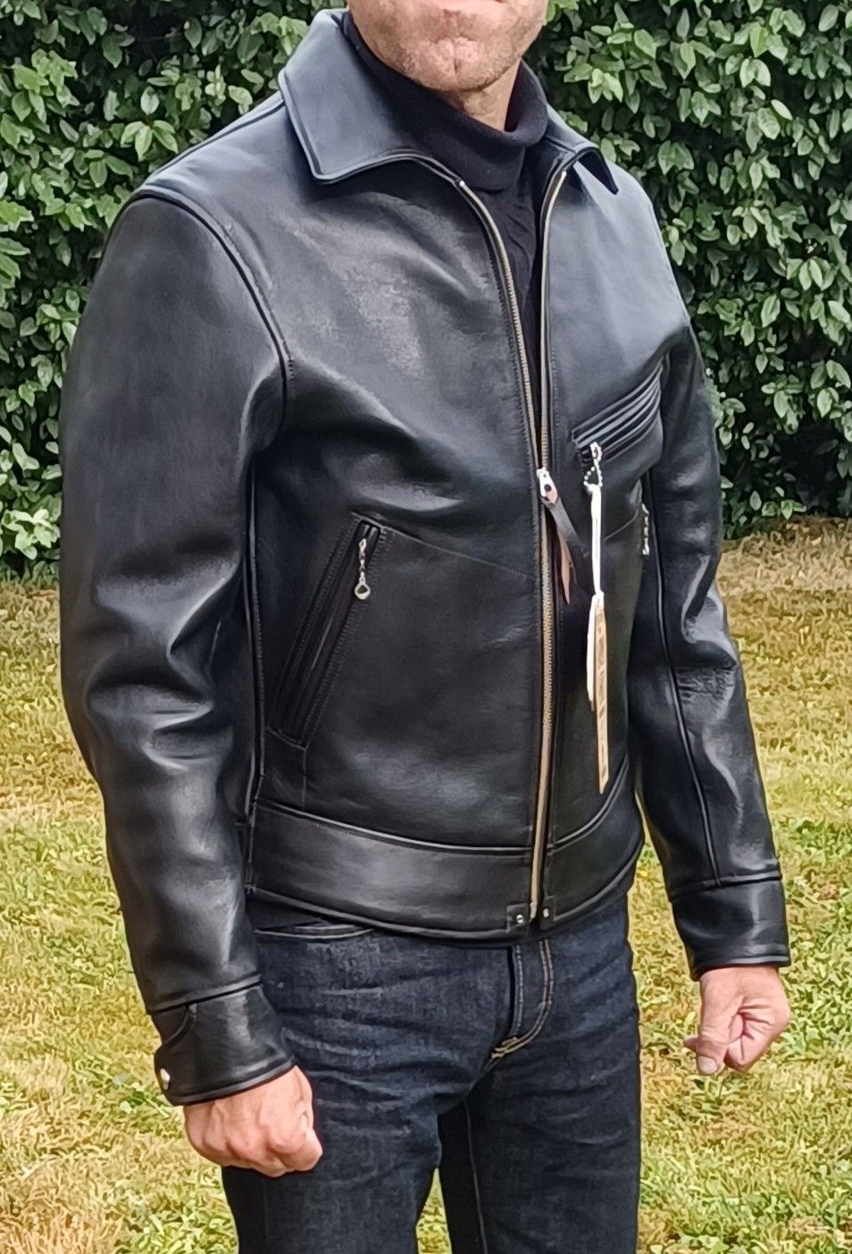 DOUBLE HELIX Leather jacket Double Helix Hugging the Curve 38 new Size US S / EU 44-46 / 1 - 4 Thumbnail