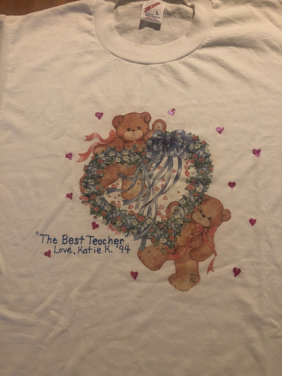 Vintage Vintage 90s Teachers Tribute T Shirt S/L Size US L / EU 52-54 / 3 - 2 Thumbnail