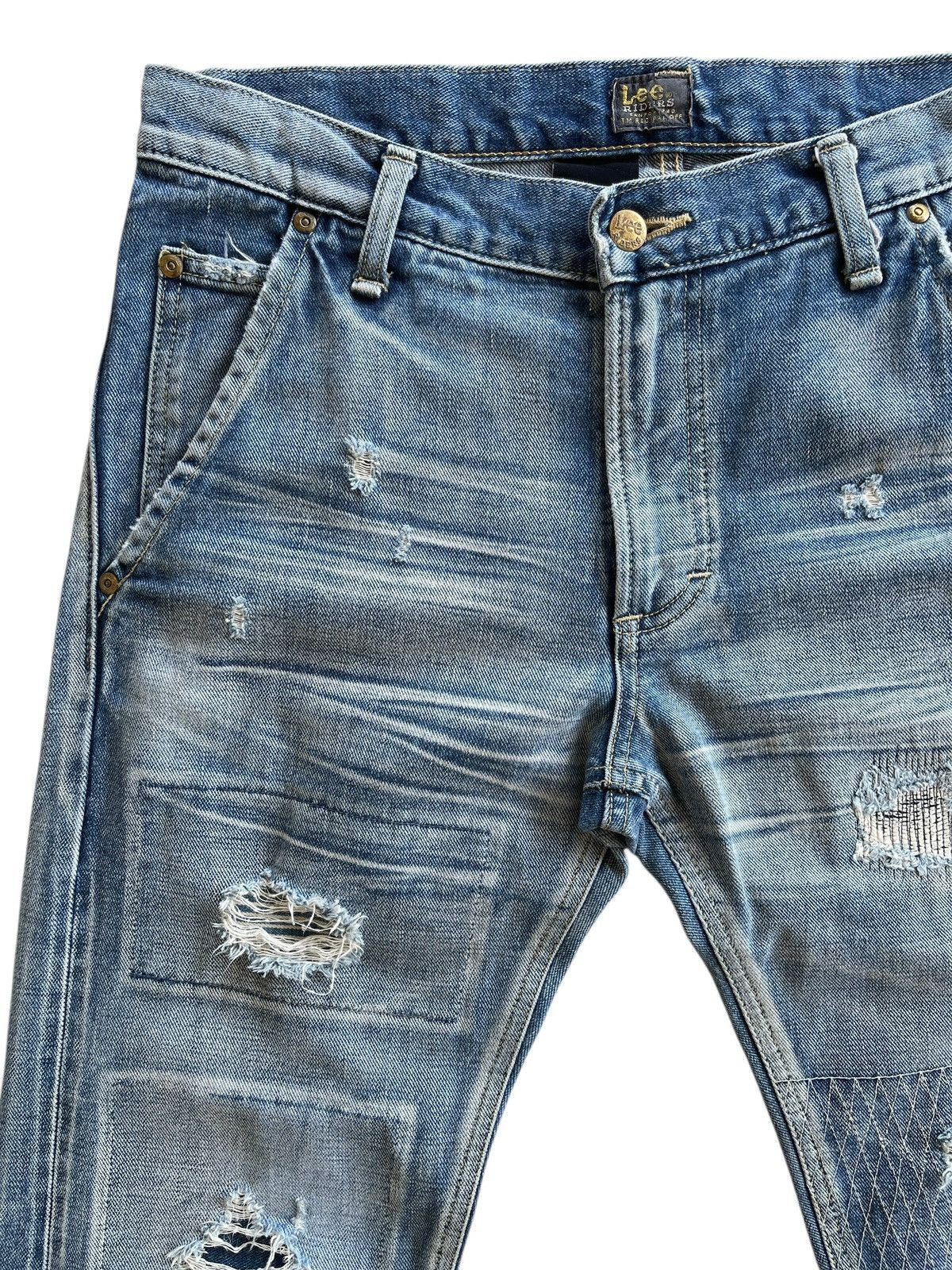 Lee LEE x AKM Patchwork Distressed Denim Size US 32 / EU 48 - 8 Thumbnail