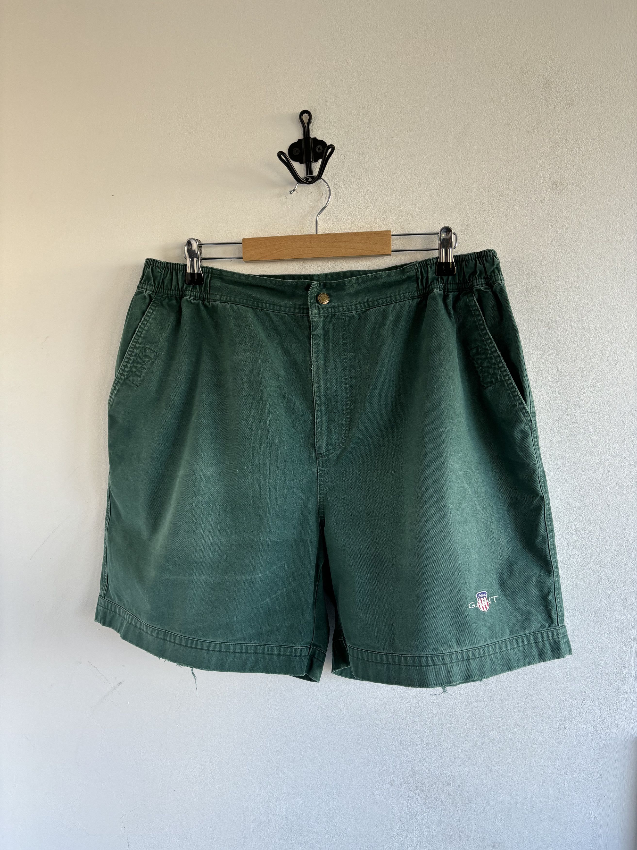 Gant × Vintage Vintage Washed Cotton Pant Green Shorts Size US 36 / EU 52 - 1 Thumbnail