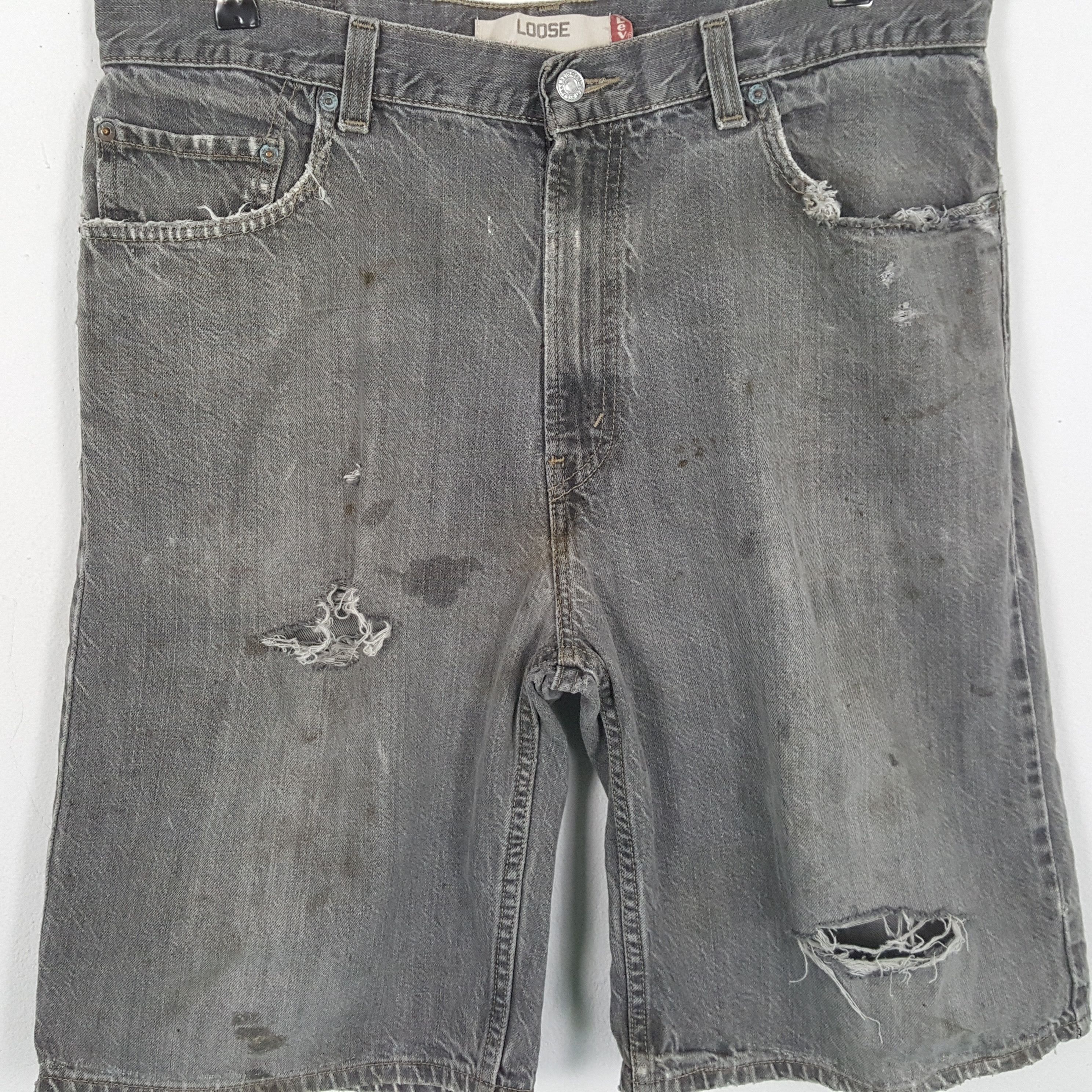 Levi's × Vintage Vintage LEVI'S American Style Distressed Shorts Jeans Size US 36 / EU 52 - 2 Thumbnail