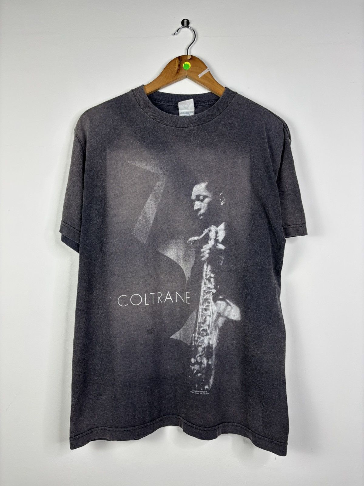 Band Tees Vintage thrashed Faded 1991 copyright John contrane jazz Size US M / EU 48-50 / 2 - 1 Thumbnail