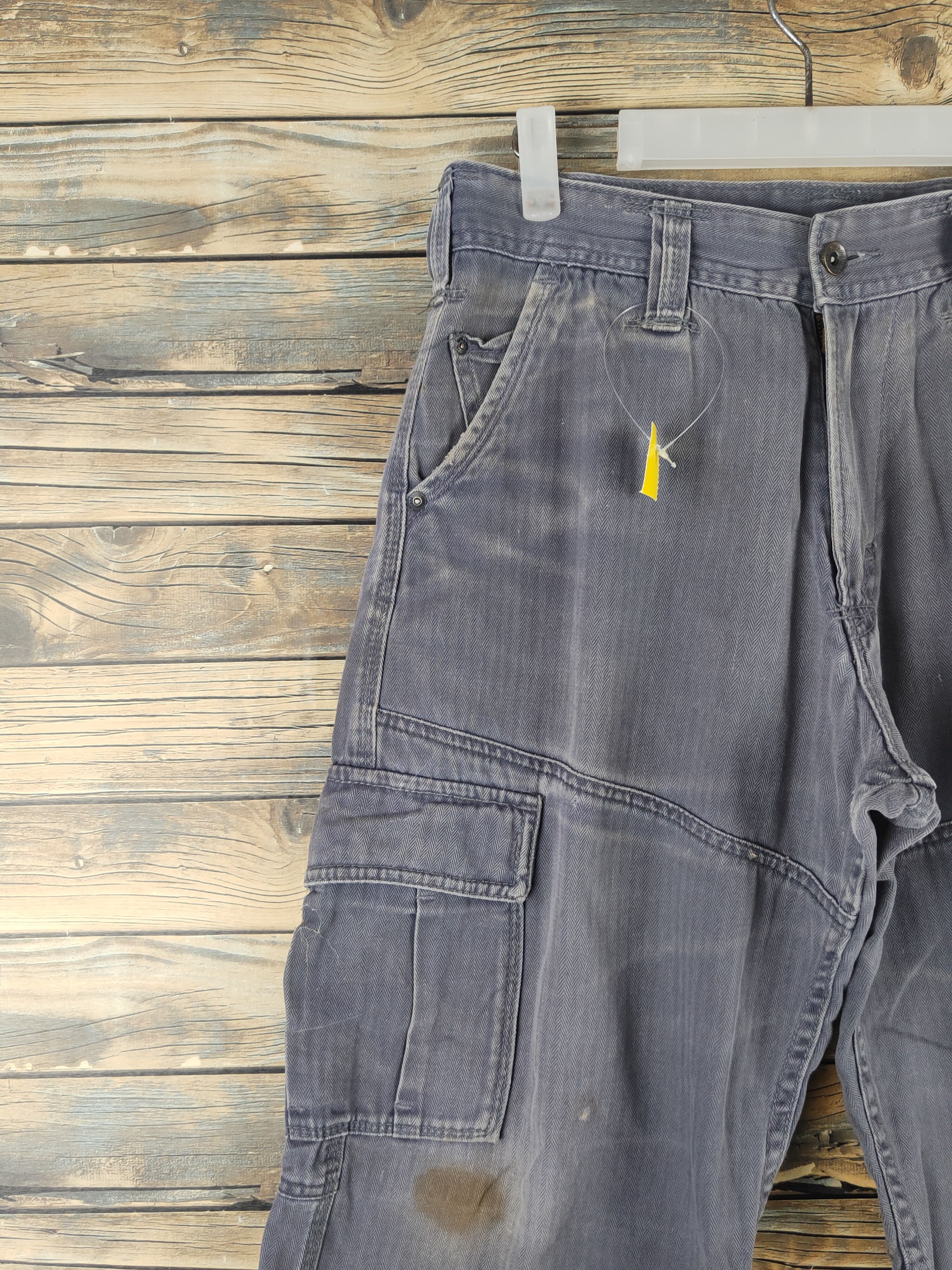 Japanese Brand DL Evenriver Dark Gray Multipocket Cargo Pants #46-291T Size US 31 - 3 Thumbnail
