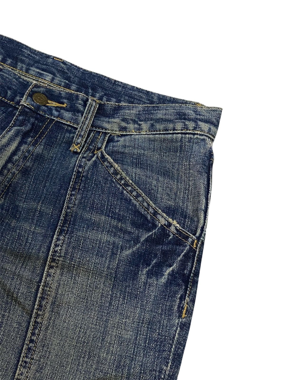 Tornado Mart 💃Tornado Mart Mud Wash Backlace Flared Jeans Size US 30 / EU 46 - 5 Thumbnail