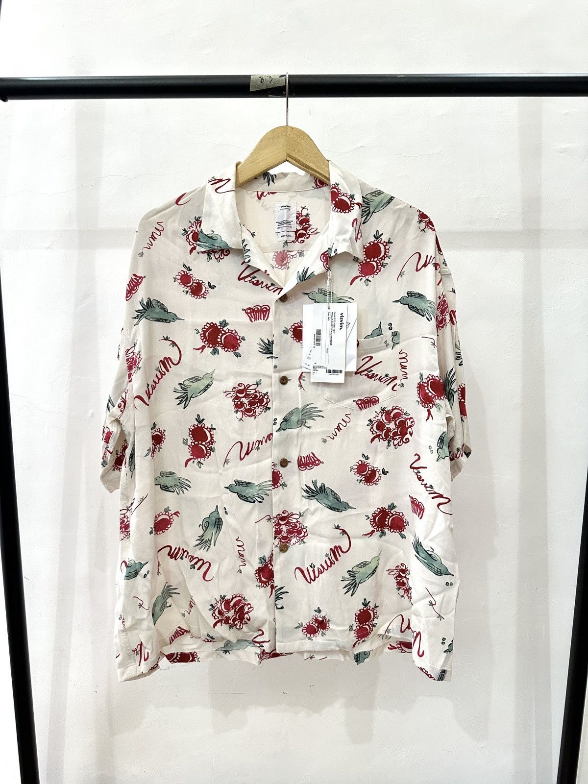 Visvim Visvim Wallis Sunnybird shirt 22SS "White/Red" size 3 Size US L / EU 52-54 / 3 - 1 Thumbnail