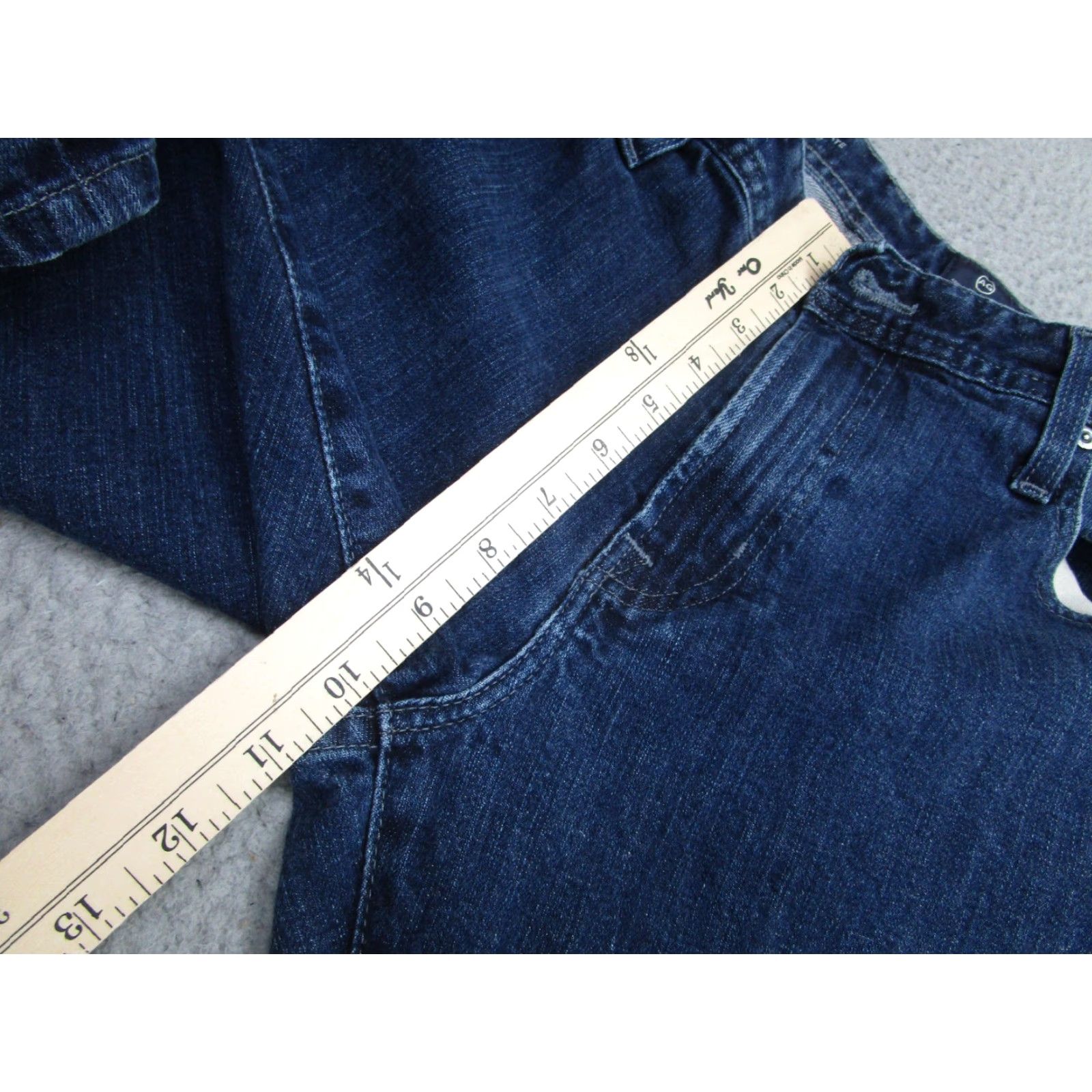 Denime AG Adriano Goldschmied Jeans Mens 36x32 Blue Straight Stretch Denim Casual Size US 36 / EU 52 - 7 Thumbnail