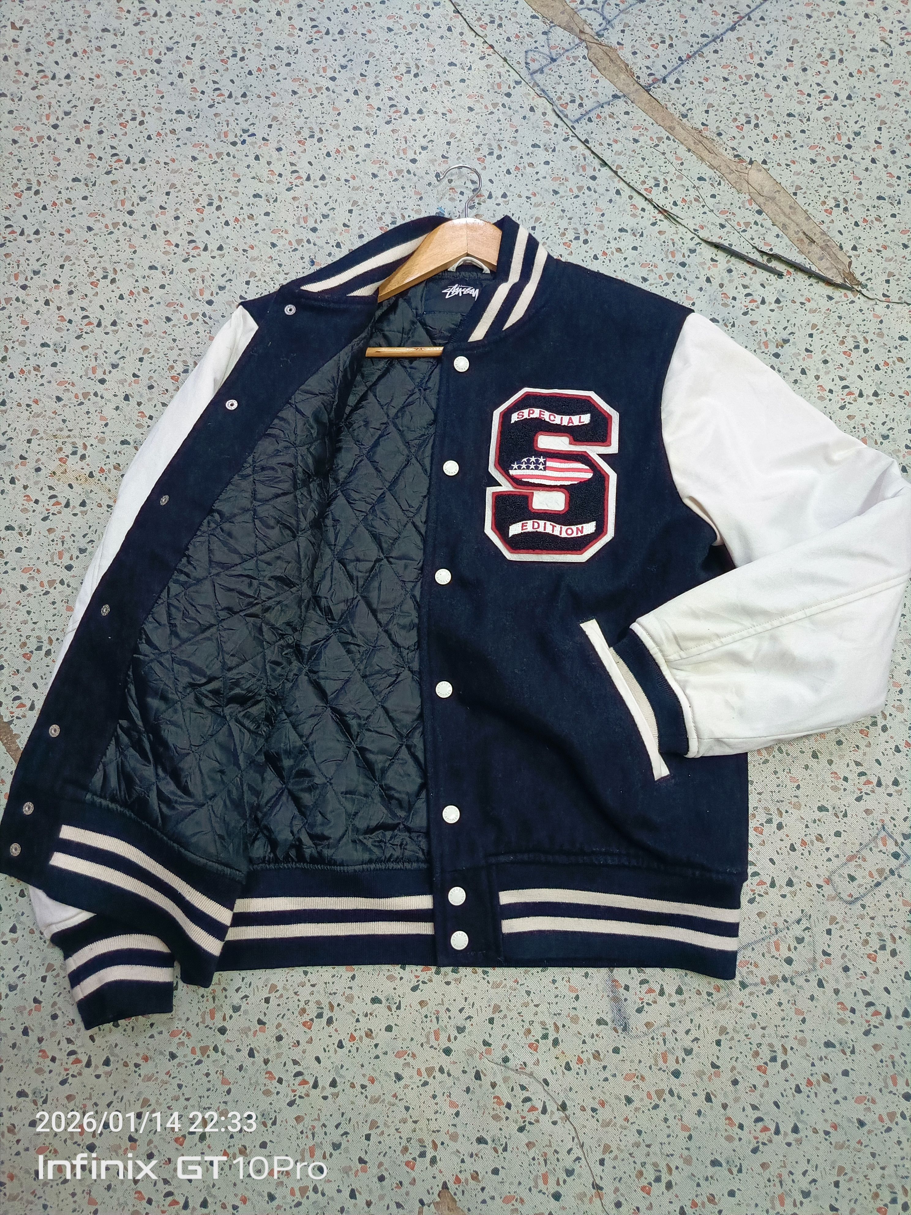 Stussy Stussy Varsity Jacket Size US L / EU 52-54 / 3 - 3 Thumbnail