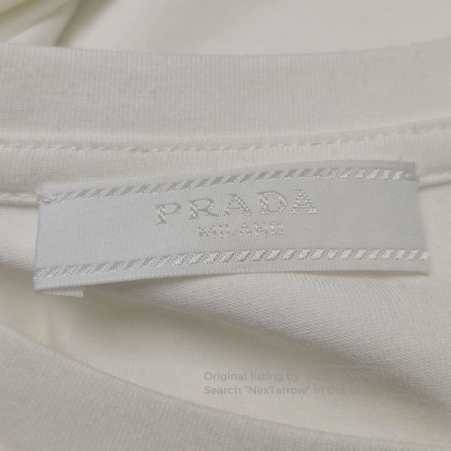 Prada Prada Cotton Logo Round Neck T. Size S / US 4 / IT 40 - 2 Thumbnail