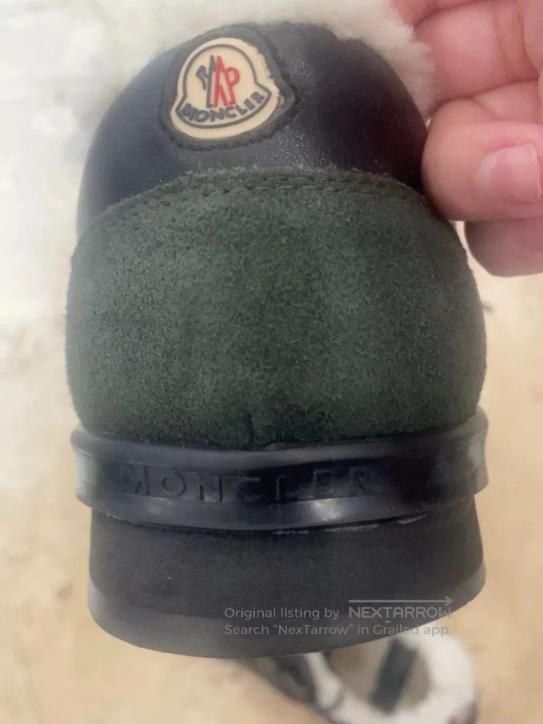 Moncler Men's Leather Shoes Wool Lining.
