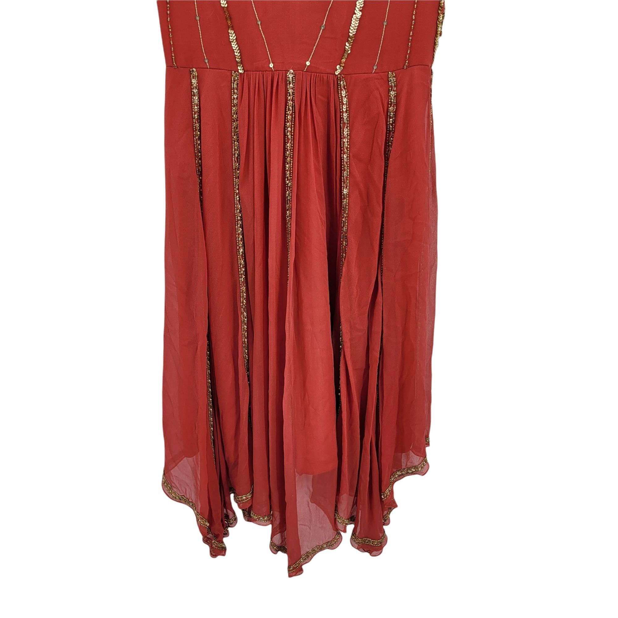 Adrianna Papell 90's Adrianna Papell Silk Mini Dress Sz 4 Bollywood Beaded S Size S / US 4 / IT 40 - 9 Thumbnail