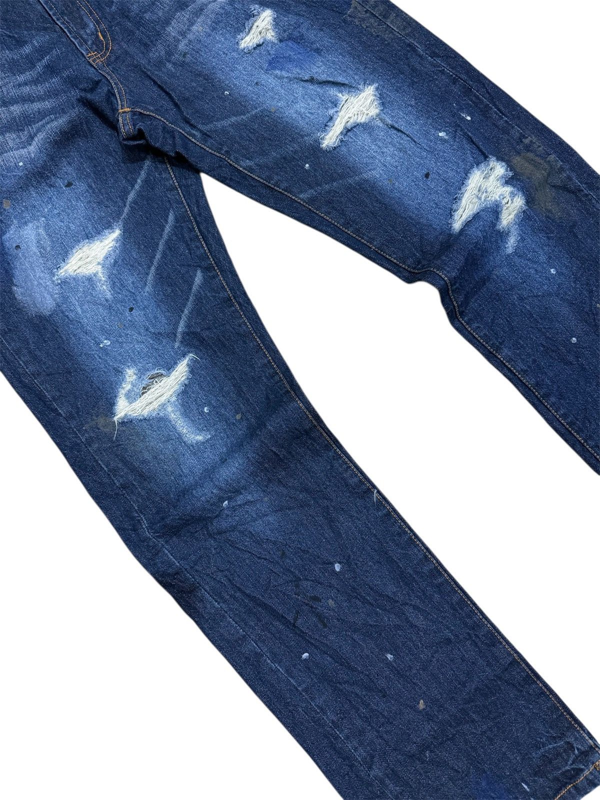 Hysteric Glamour NYLAUS PAINTED DISTRESSED JEANS Size US 33 - 4 Thumbnail