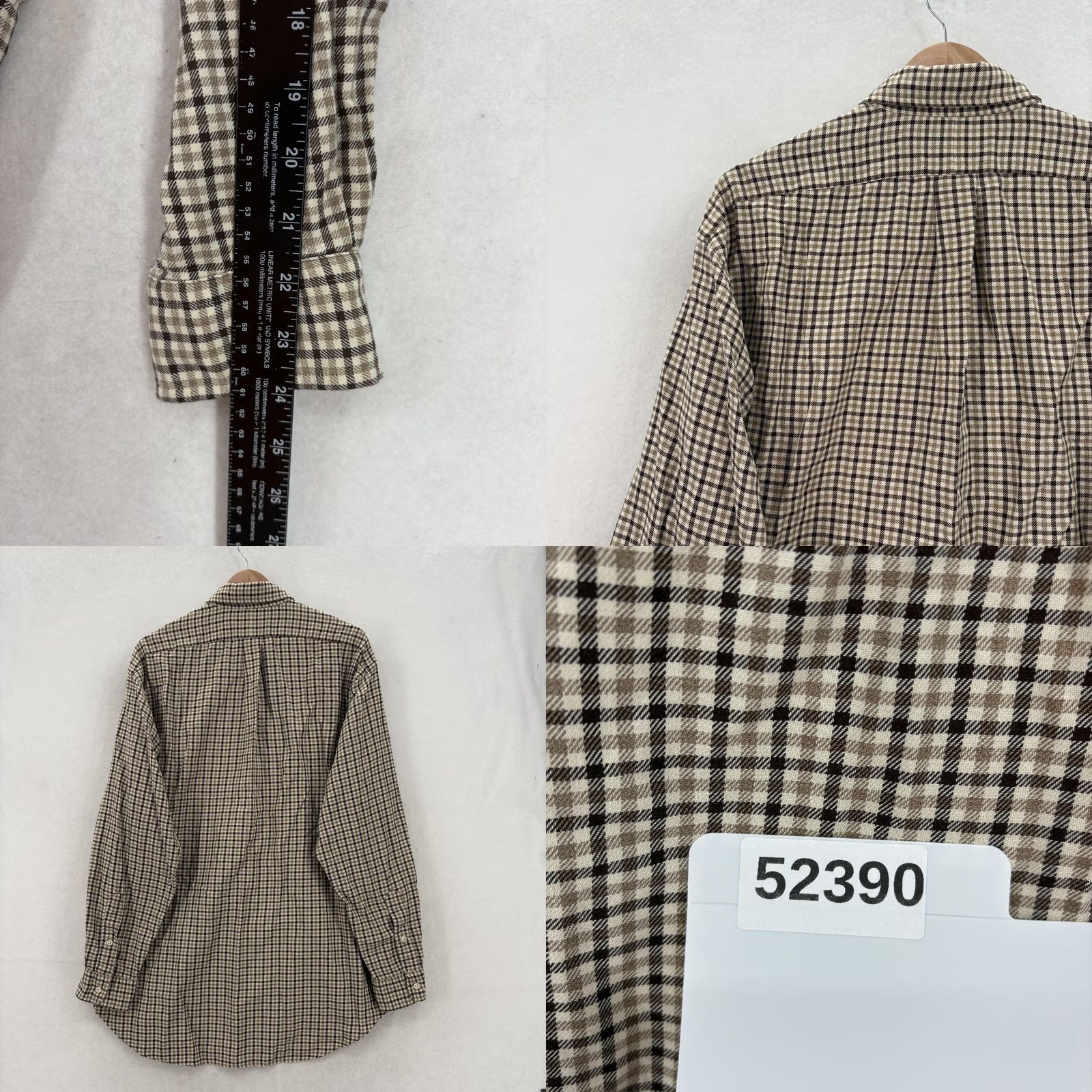 Ralph Lauren Ralph Lauren Shirt Mens Large Brown Check Long Sleeve Blake Cotton Button-Down Size US L / EU 52-54 / 3 - 8 Thumbnail