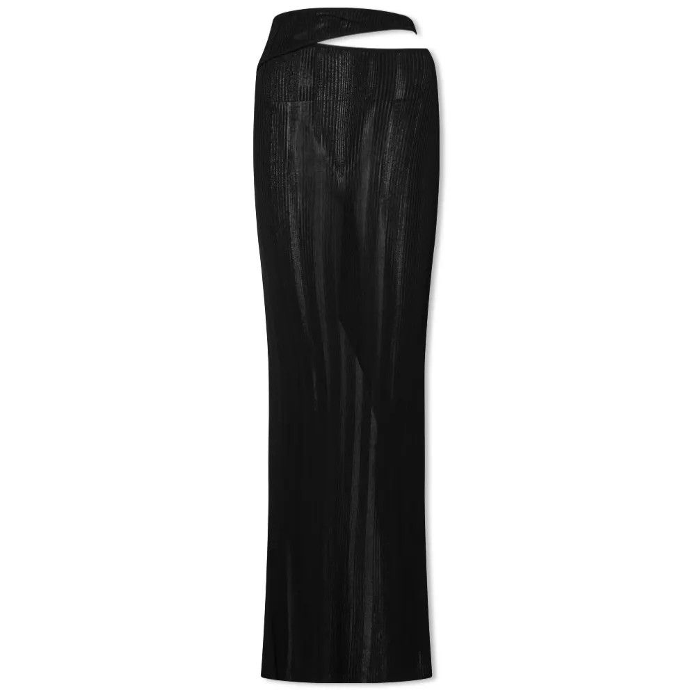 AYA MUSE o1mle0325 Vercelli Cutout Skirt in Black Size 30" / US 8 / IT 44 - 1 Thumbnail