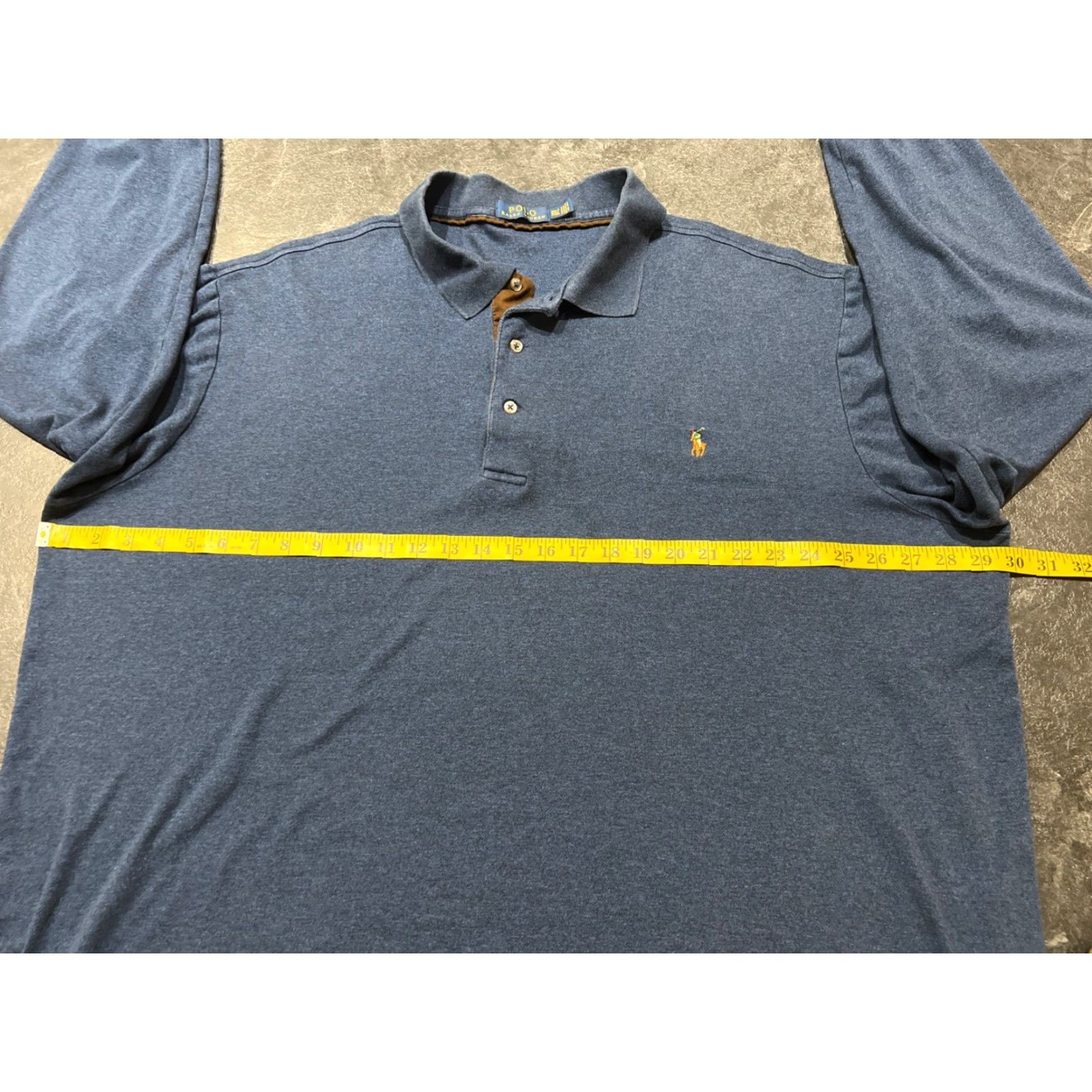 Ralph Lauren Polo Ralph Lauren Classic Fit Long Sleeve Polo Shirt Men’s 3XLT Blue Flesh Pony Size US XXL / EU 58 / 5 - 7 Thumbnail