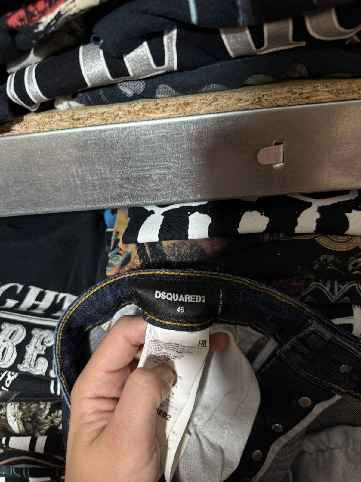 Dsquared2 Rare Luxury Dsquared2 Distressed Denim Navy Jeans Y2K Hype Size US 30 / EU 46 - 10 Thumbnail
